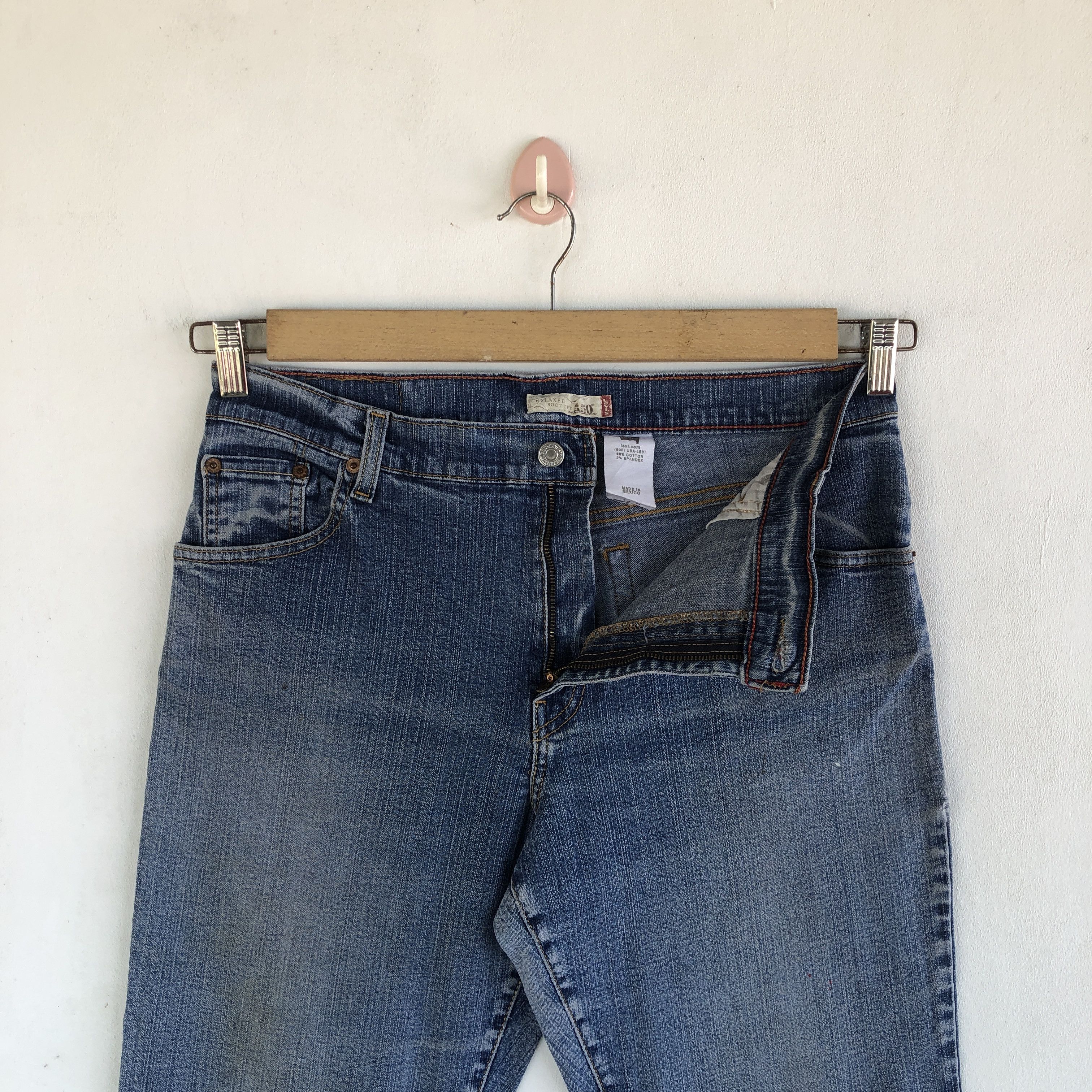 Levi's Vintage Levis 550 Jeans Boot Cut Flare Denim Wide Leg Pants Size US 32 / EU 48 - 5 Thumbnail