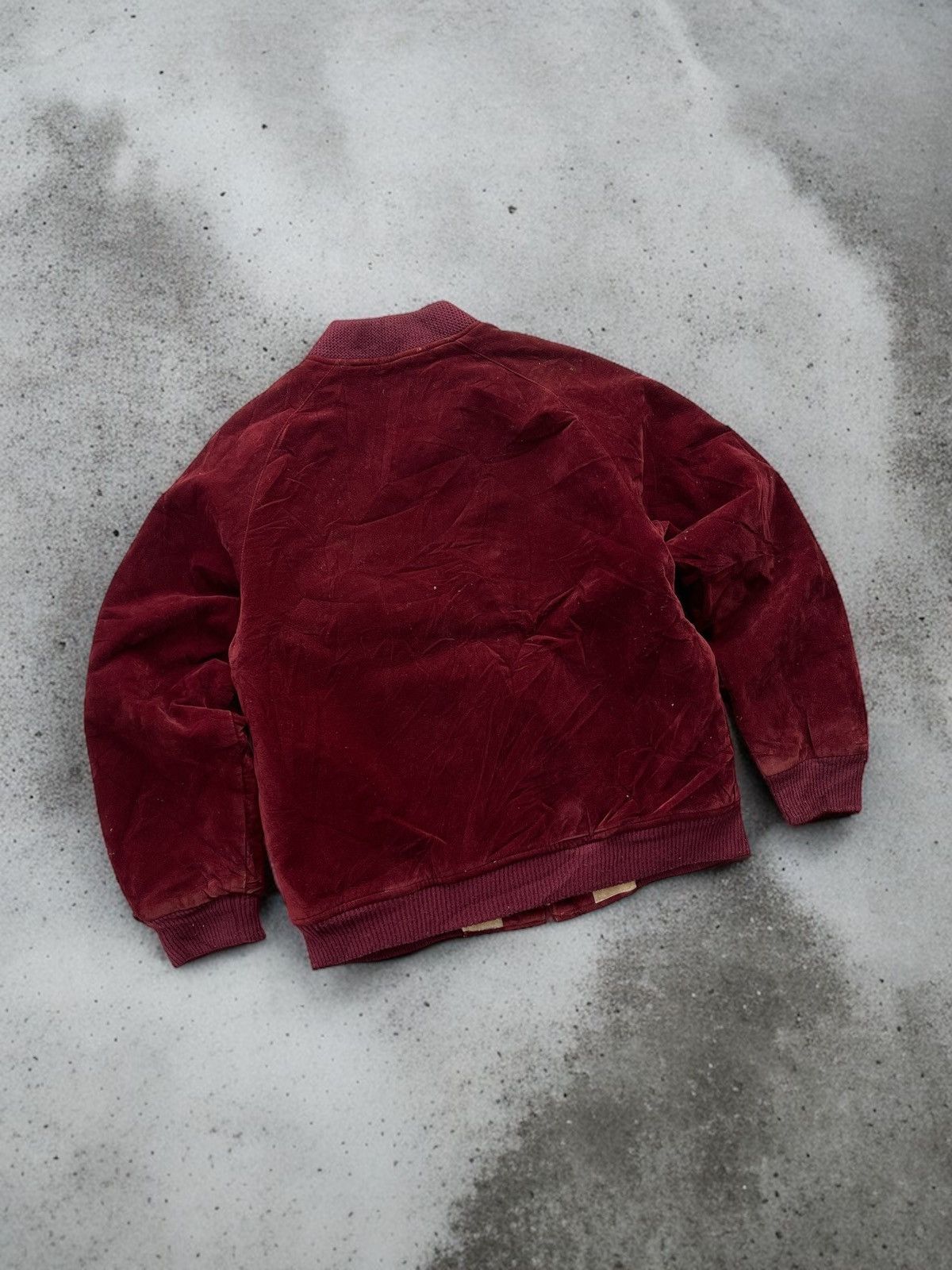 Lee 🔥Vintage 90s Lee Bill Born Velvet Bomber Jacket Size US M / EU 48-50 / 2 - 4 Thumbnail