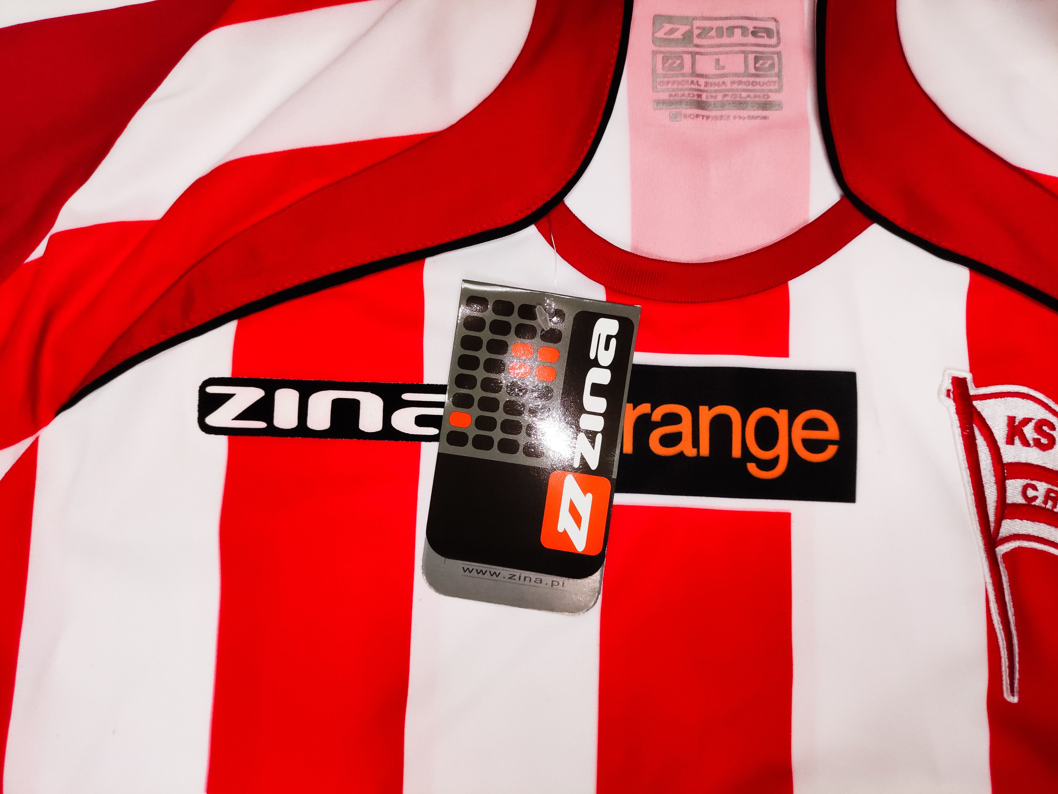 Vintage BNWT KS Cracovia 2007 2008 Zina Home Shirt Kit Jersey Cracow Size US L / EU 52-54 / 3 - 8 Thumbnail