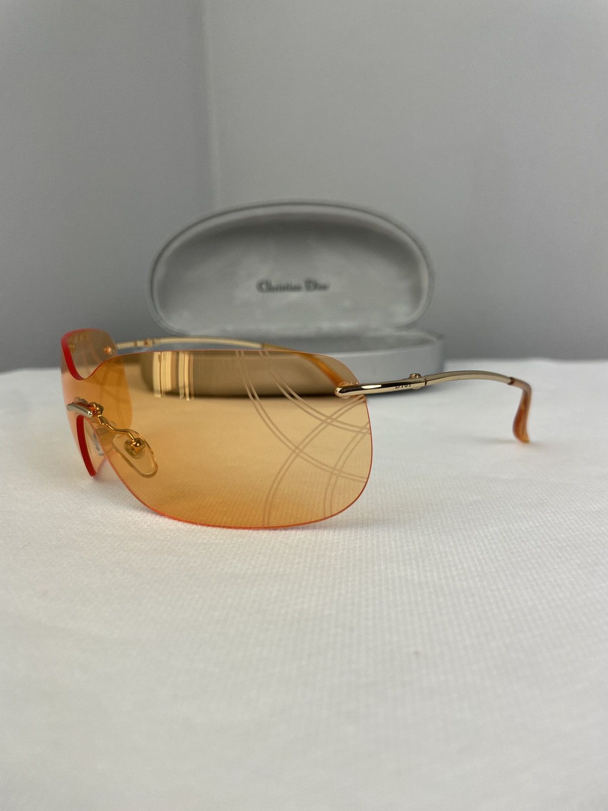 Christian Dior Monsieur Vintage Y2K Christian Dior Bowling Sunglasses With Case Size ONE SIZE - 6 Thumbnail