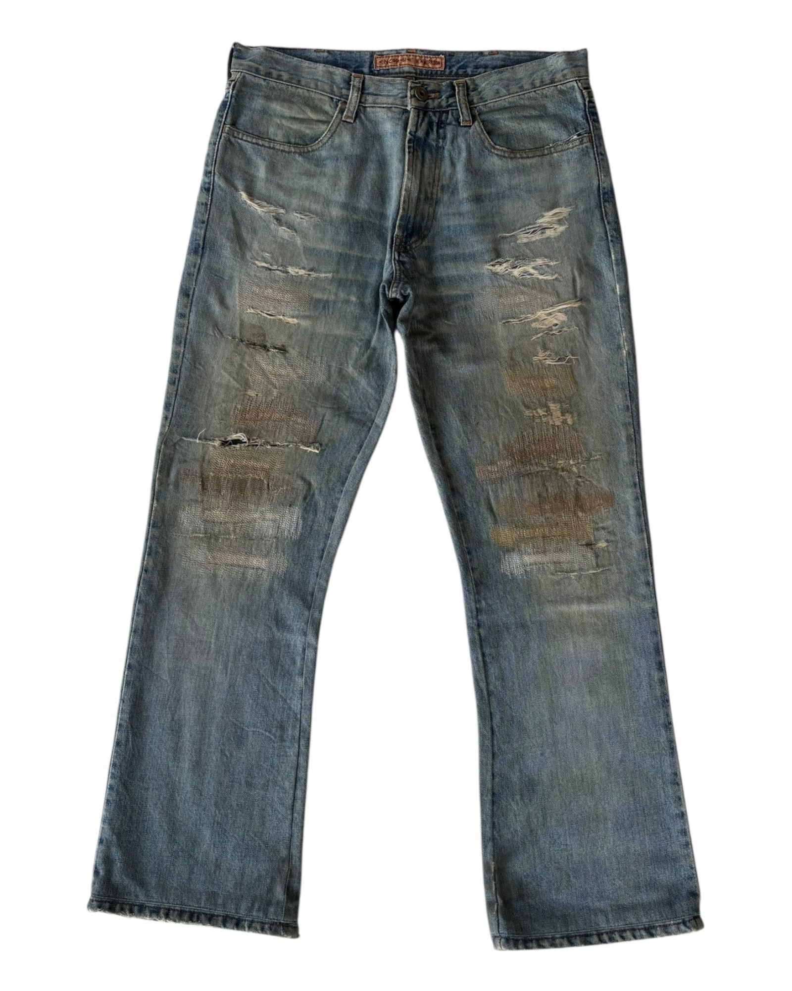14th Addiction × Energie × If Six Was Nine Vintage Energie Thrashed Rusty Distress Jean Size US 32 / EU 48 - 7 Thumbnail