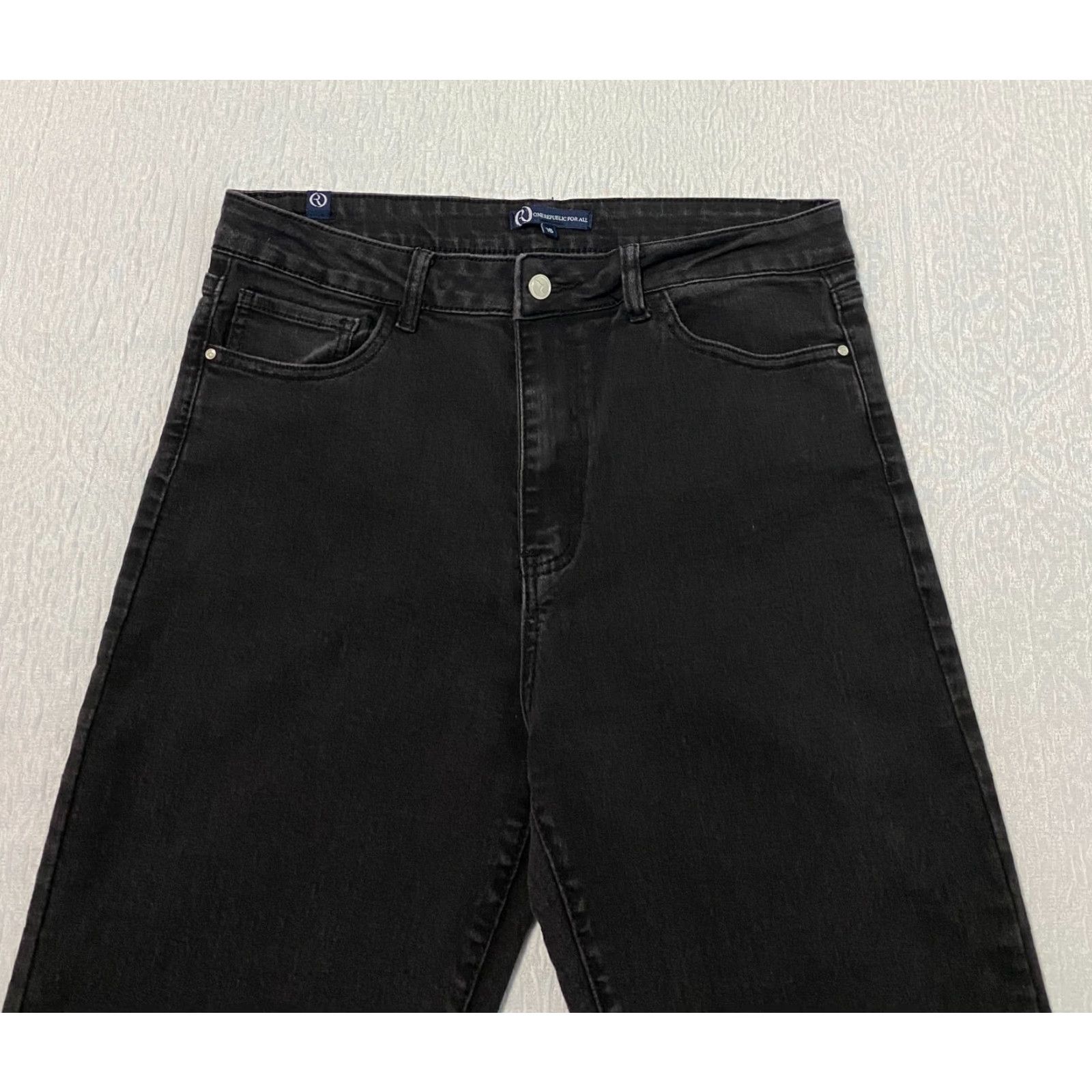Vintage One Republic For All Wide Leg Jeans Women's Size 16 Black Boot Cut Size 24" / US 00 / IT 34 - 4 Thumbnail