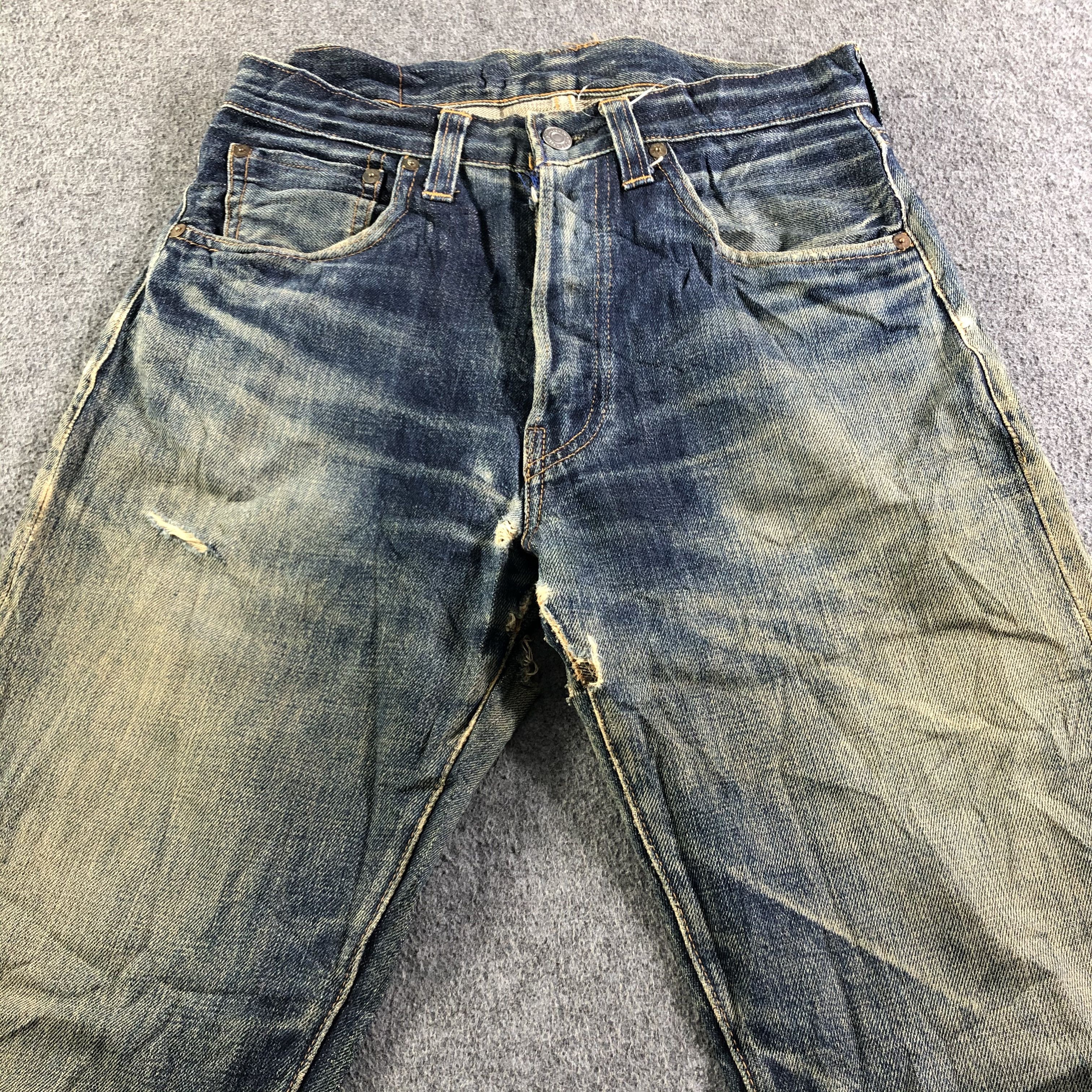 Levi's × Vintage 90s Vintage Levis 501 Selvedge Jeans-J3892 Size US 29 - 3 Thumbnail