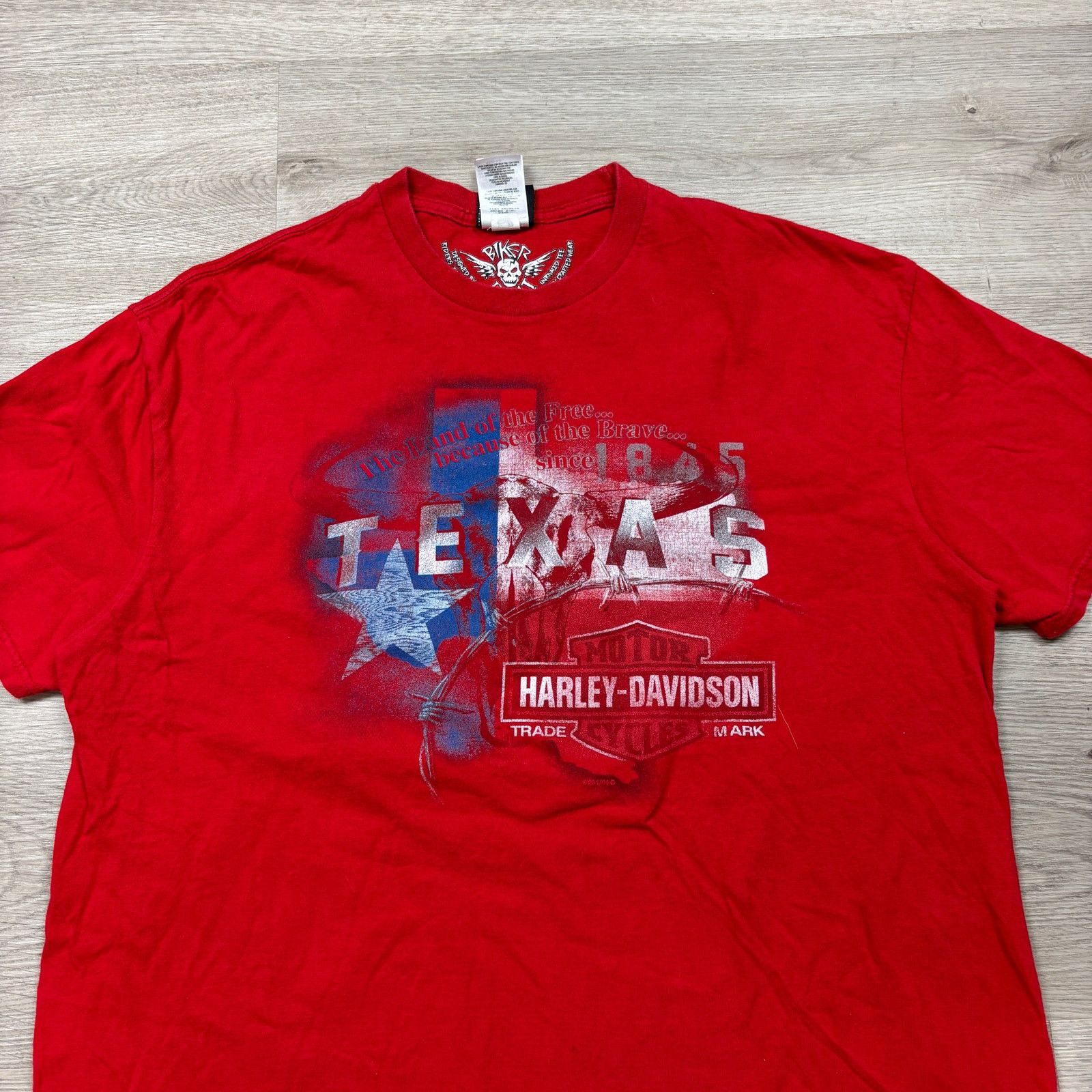 Harley Davidson Harley Davidson Biker Built Amarillo Texas T Shirt Men's XL Size US XL / EU 56 / 4 - 2 Thumbnail
