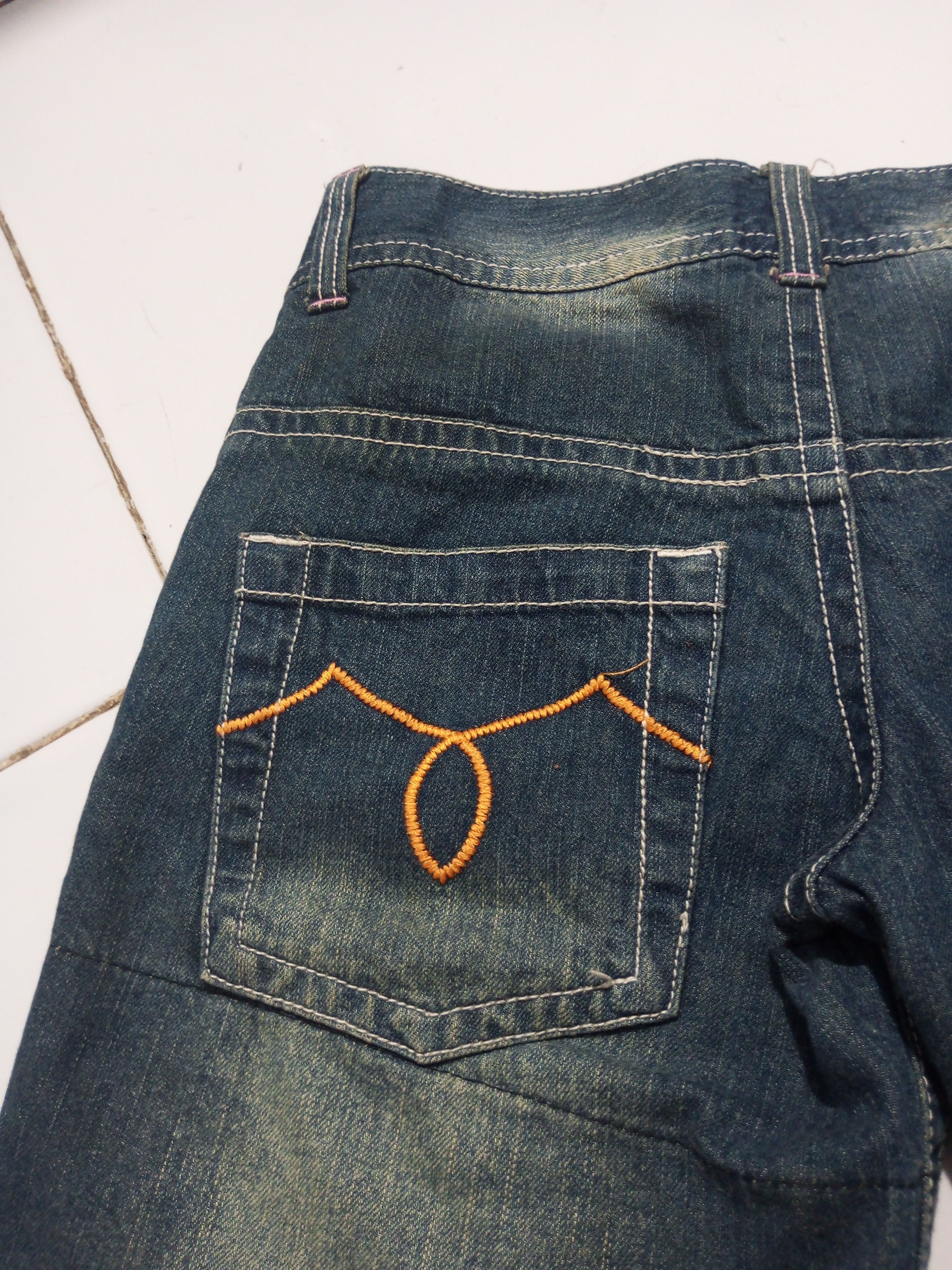 Hysteric Glamour Vintage Blue Moon Blue patch shorts denim Size 29" - 3 Thumbnail