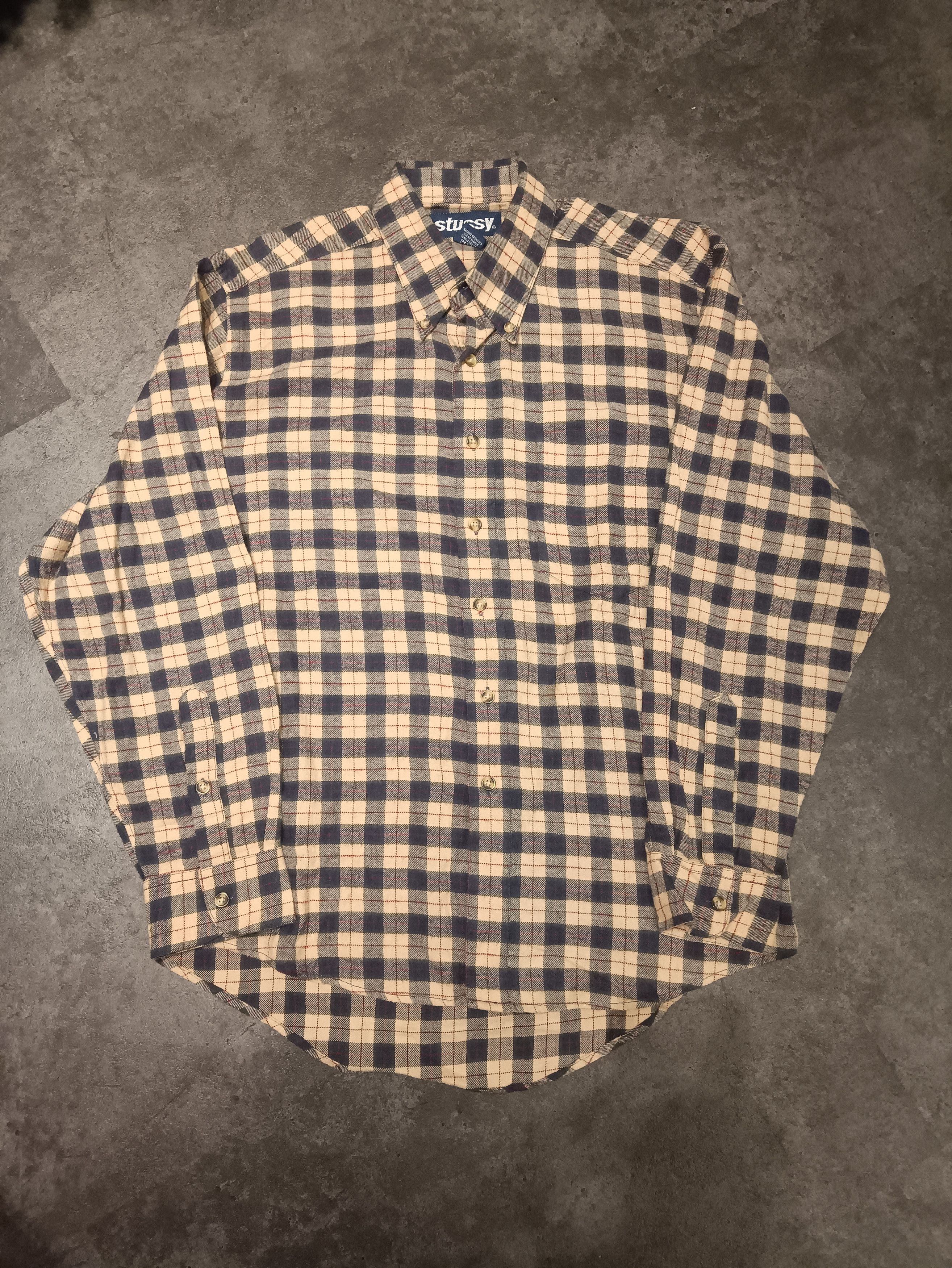 Stussy × Vintage stussy flanel shirt Size US M / EU 48-50 / 2 - 1 Thumbnail