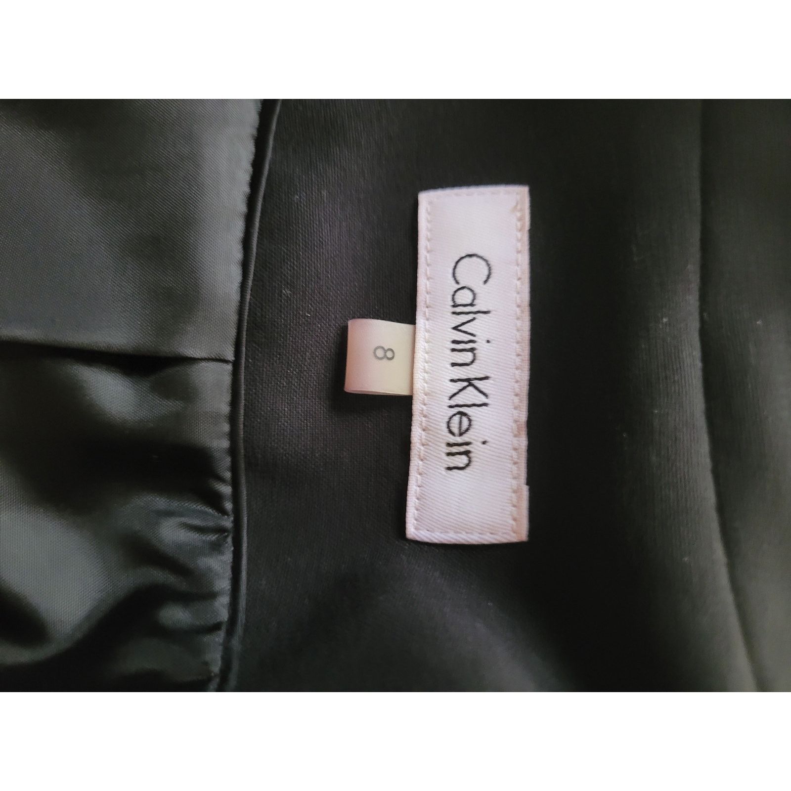 Calvin Klein Calvin Klein Black One Button Blazer 2 Pockets Fitted SZ 8 Size M / US 6-8 / IT 42-44 - 7 Thumbnail