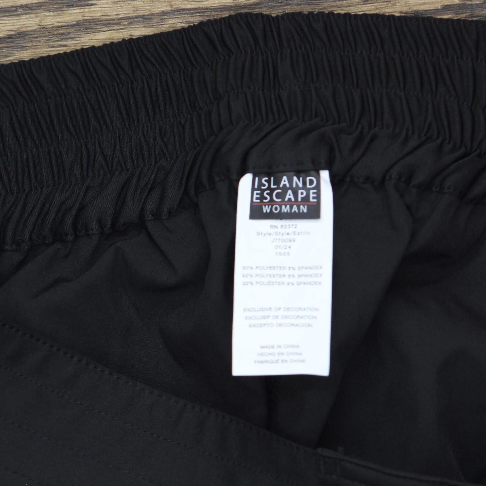 Other Nwt Island Escape 4" Beach Board Shorts J770099 Black 18w Size ONE SIZE - 4 Thumbnail