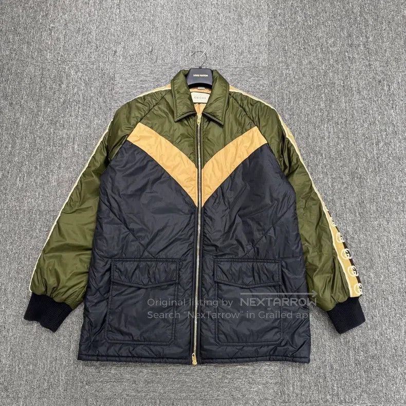 Gucci Gucci Side sleeve GG webbing zipper cotton colour-blocking Size US M / EU 48-50 / 2 - 1 Thumbnail