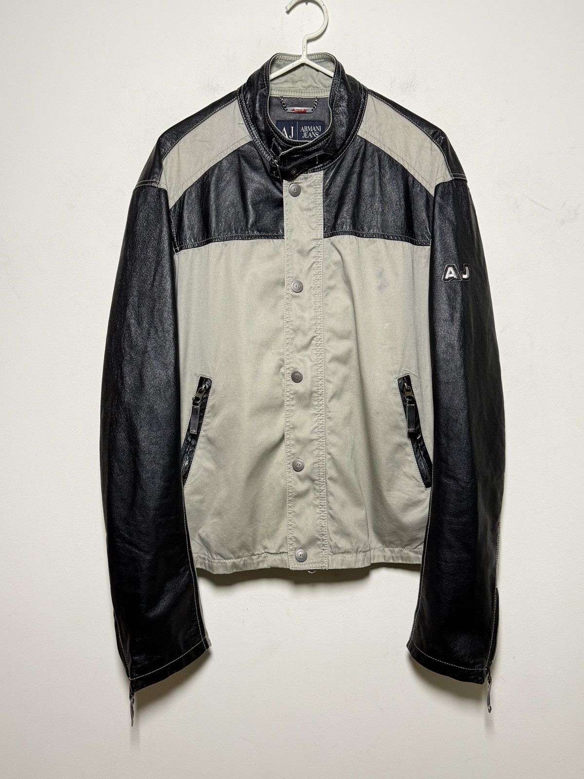 Giorgio Armani Armani y2k Moto Jacket Size US XL / EU 56 / 4 - 1 Thumbnail