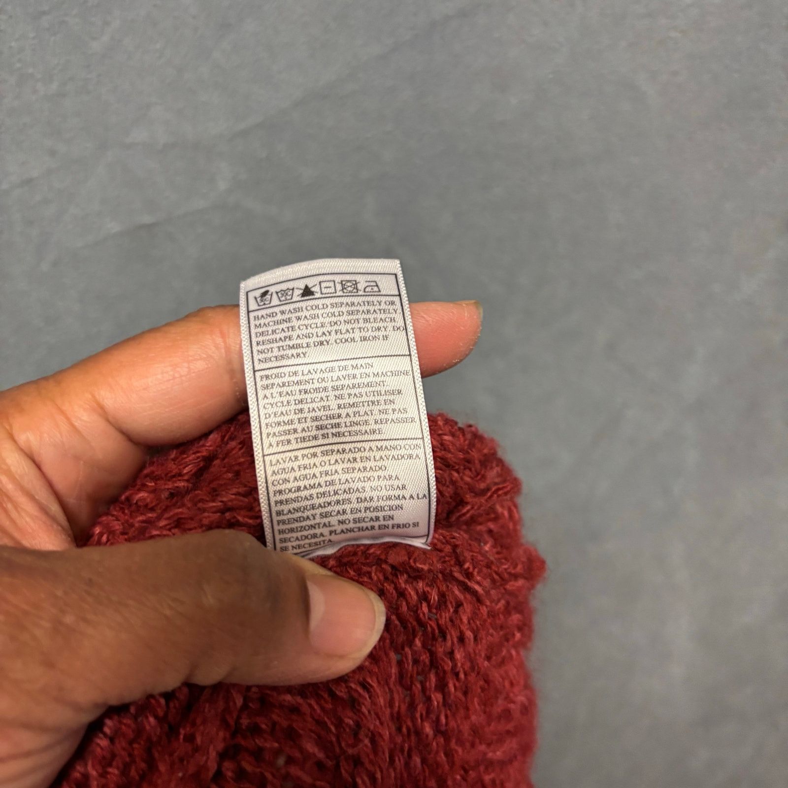Hurley Hurley Knit Sweater Hoodie Full Zip Burgundy Comfy Cozy Warm Size XS / US 0-2 / IT 36-38 - 10 Thumbnail