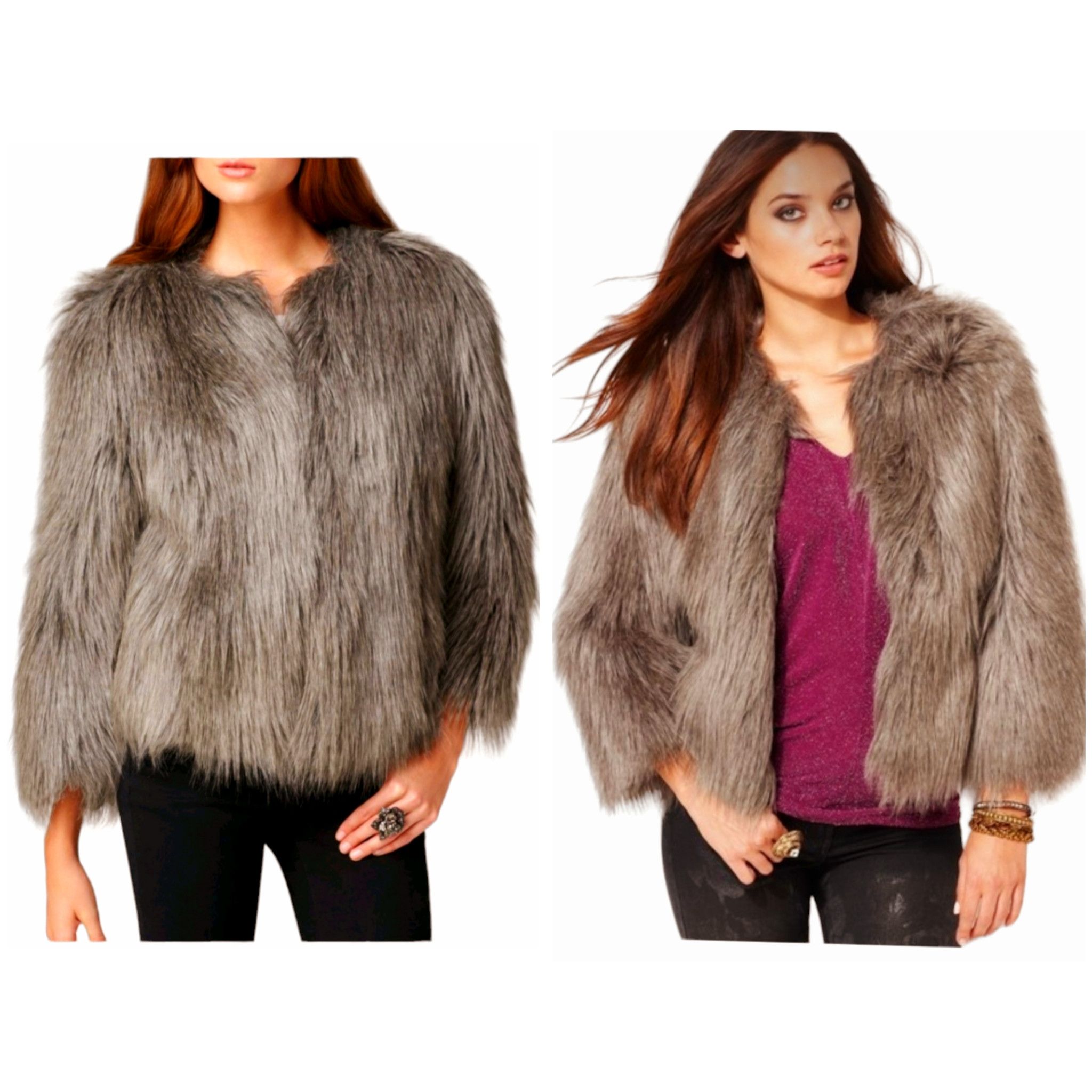 Other VINTAGE GUESS FAUX FUR JACKET - XS Size XS / US 0-2 / IT 36-38 - 3 Thumbnail
