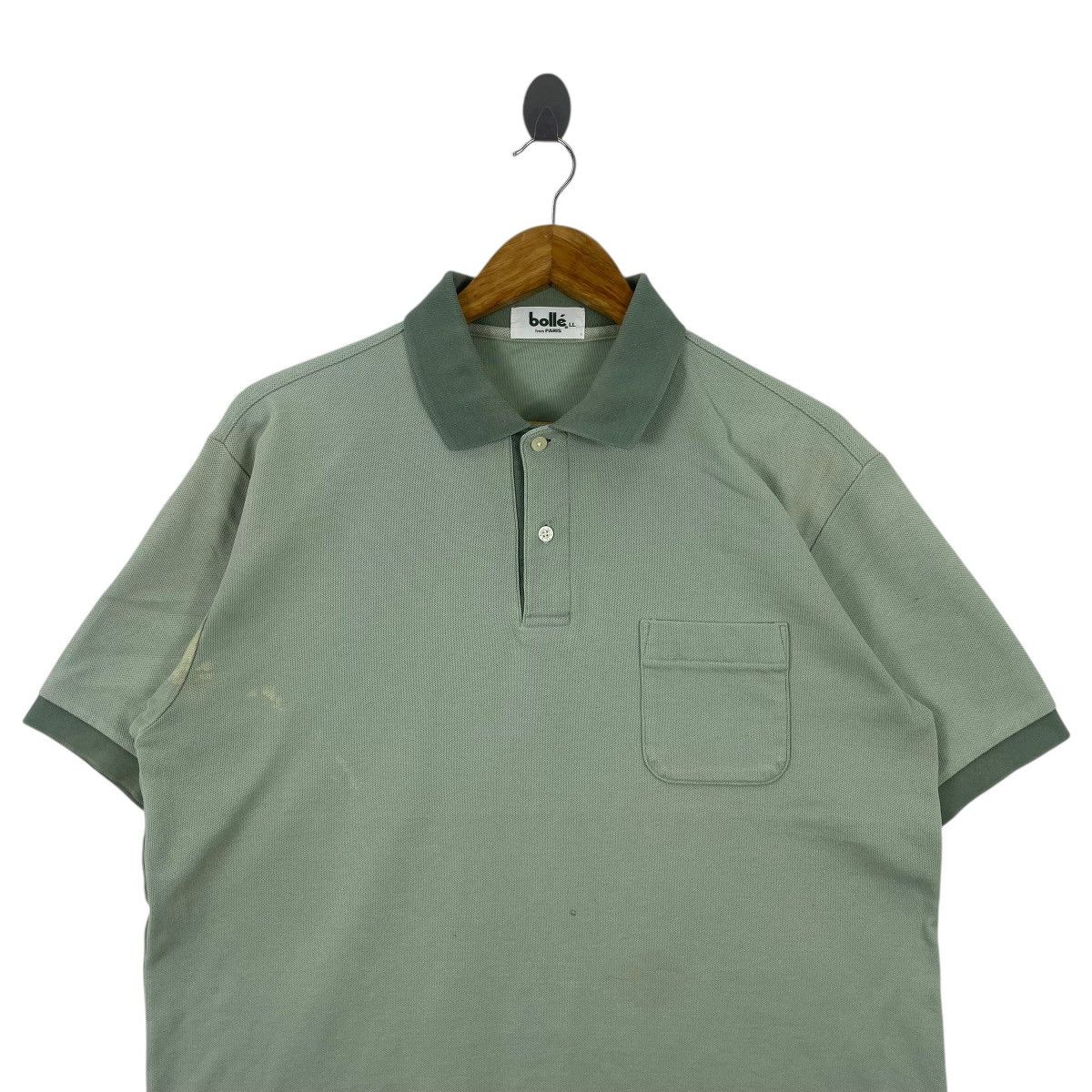 Bolle × Vintage Vintage 90s BOLLE Paris Collar Polo Shirt Size US L / EU 52-54 / 3 - 2 Thumbnail