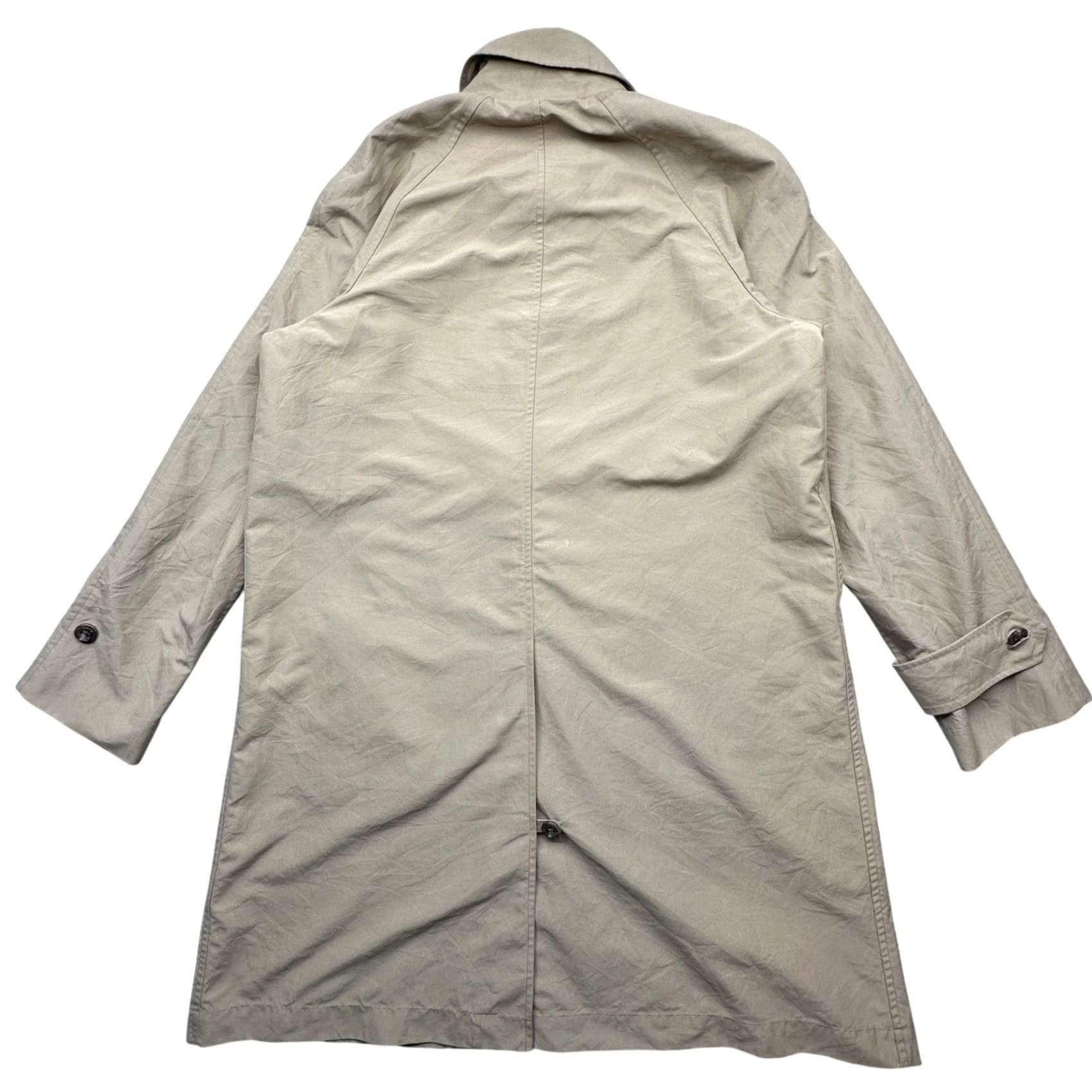 Ralph Lauren Ralph Lauren Windbreaker Long Coat Womens Small Beige Polyester Button Jacket Size S / US 4 / IT 40 - 2 Thumbnail