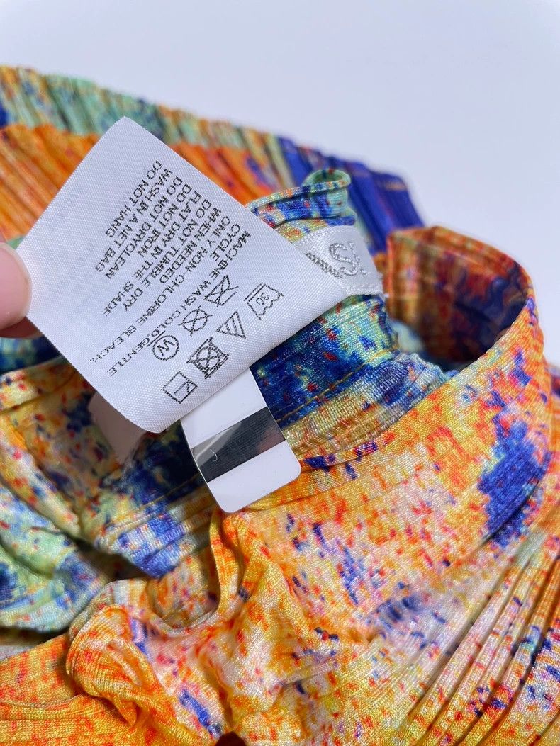 Issey Miyake Issey Miyake size:5 Yellow and blue starry sky pair pants Size 31" - 4 Thumbnail