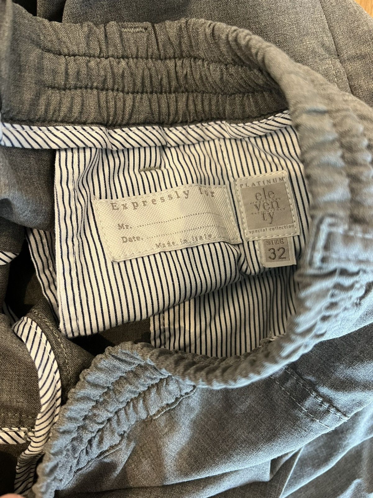 Eleventy Eleventy Gray Slim Cargo Pants Cotton Blend Elastic Waist Pockets 32W Size US 32 / EU 48 - 3 Thumbnail