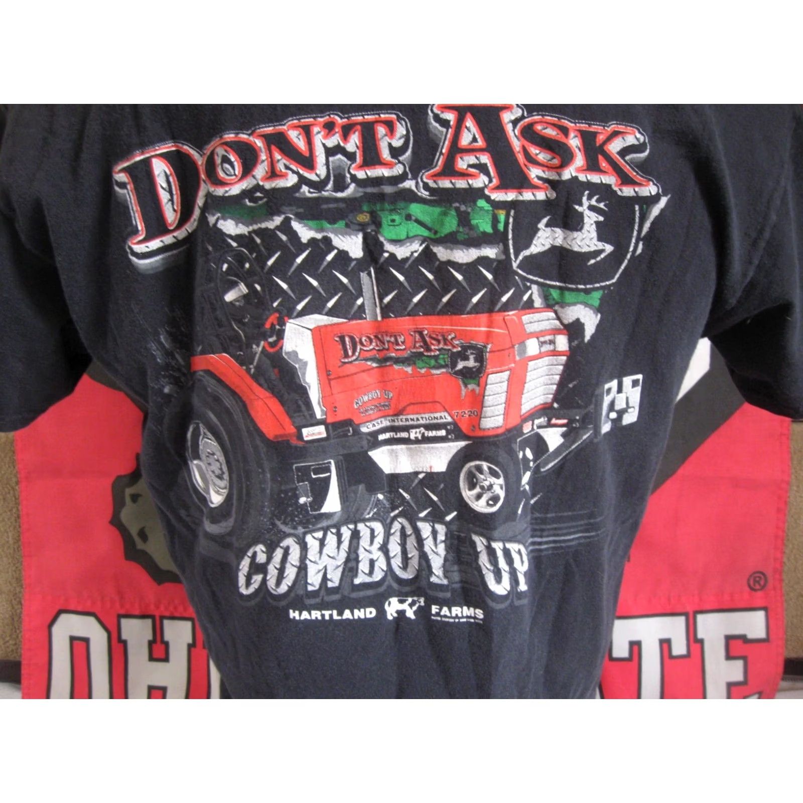 Gildan Don't Ask COWBOY Up farming Shirt Mens large CASE john deere HARTLAND FARMS Size US L / EU 52-54 / 3 - 4 Thumbnail