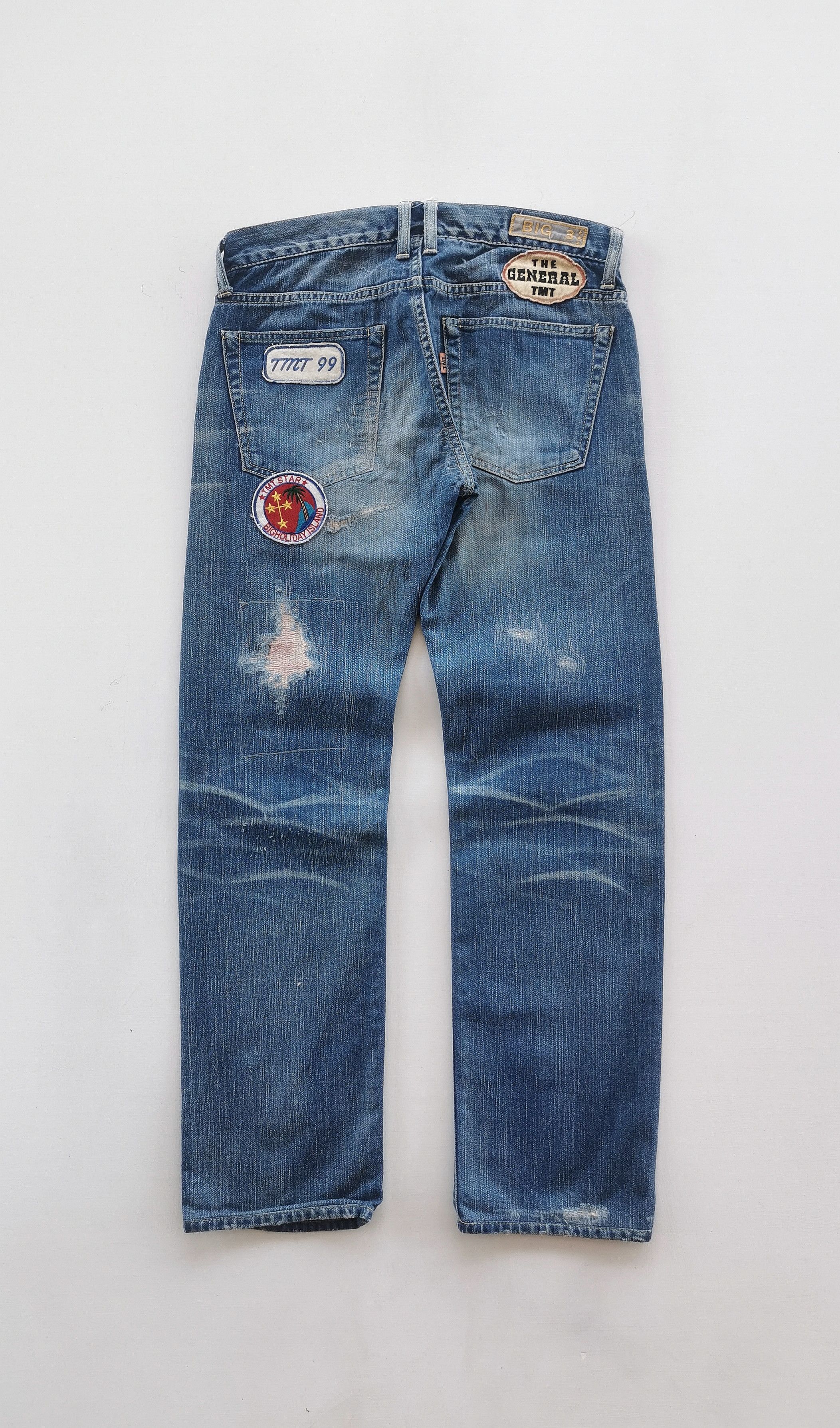 TMT T.M.T Japan Distressed Jeans Patches Style Kapital - 30'x28' Size US 30 / EU 46 - 2 Thumbnail