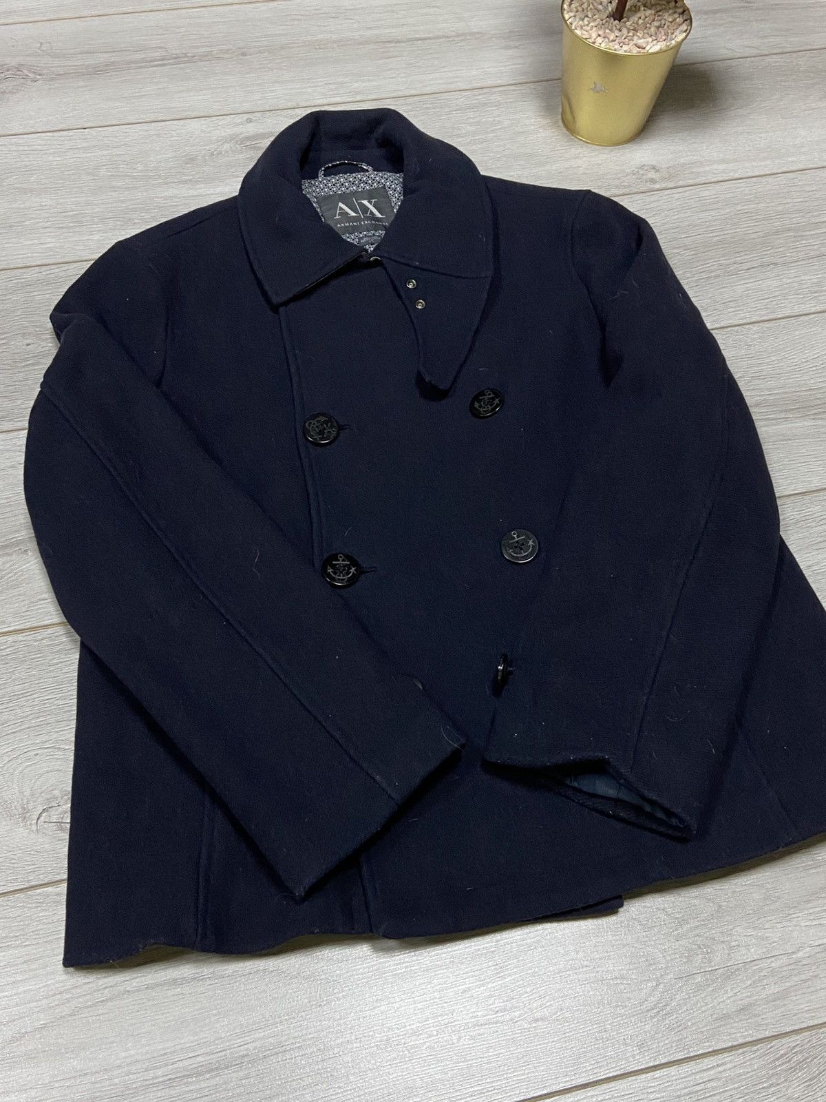 Armani Exchange Mens Armani Exchange Wool Coat Blazer jacket Size US L / EU 52-54 / 3 - 8 Thumbnail