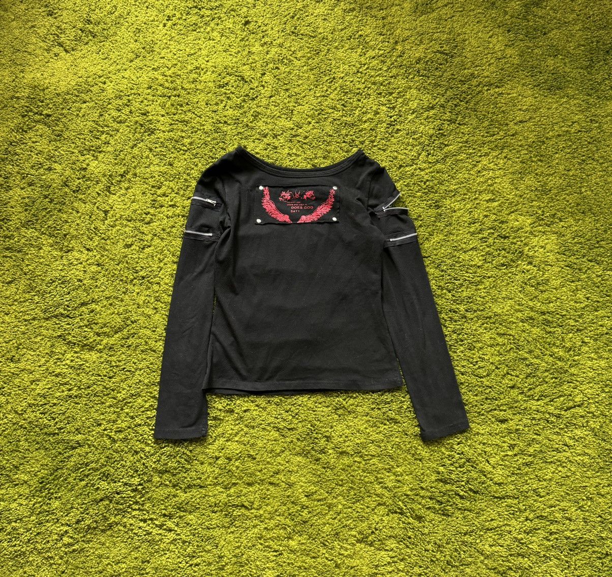 Vintage Y2K style avant garde all around zip longsleeve Size S / US 4 / IT 40 - 6 Thumbnail