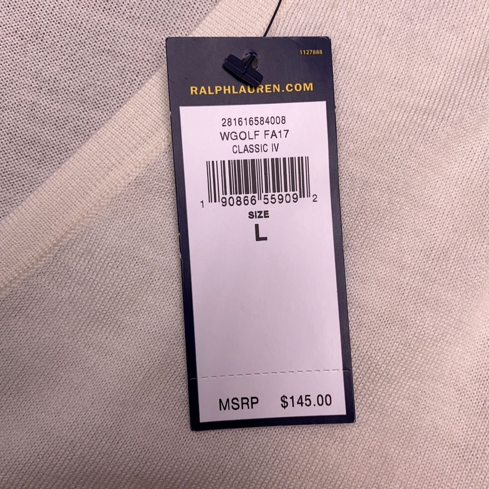Ralph Lauren Ralph Lauren Golf Sweater Womens L Merino Wool V-Neck Pullover Knit Logo Beige Size L / US 10 / IT 46 - 6 Thumbnail