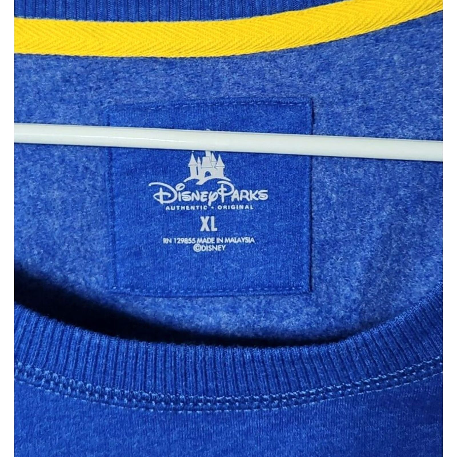 Disney Disney Parks Mickey State University Womens XL Fleece Lined Sweatshirt Blue NWT Size XL / US 12-14 / IT 48-50 - 5 Thumbnail