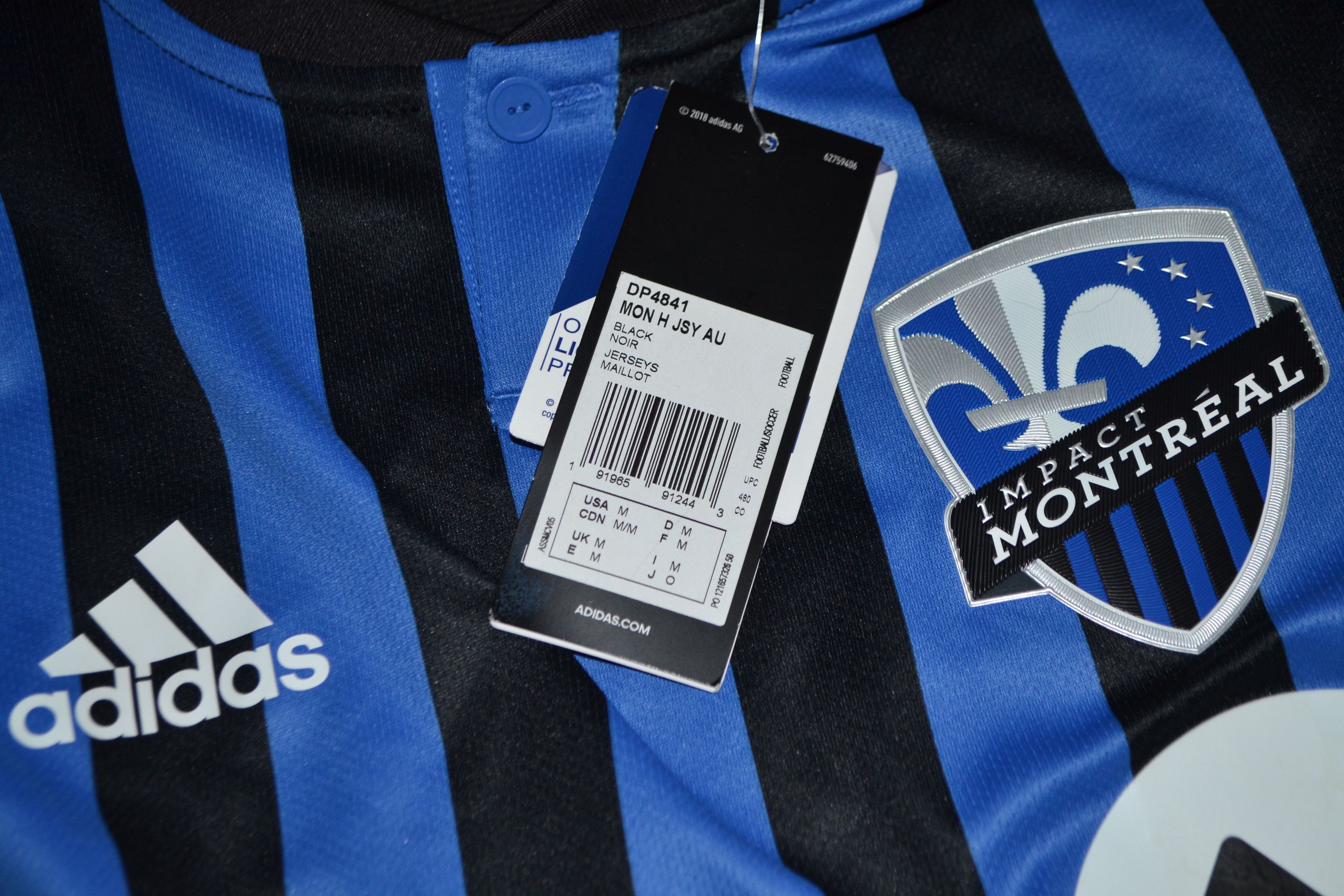 Adidas Montreal Impact Authentic Shirt 2019 Player Issue Jersey Size US M / EU 48-50 / 2 - 4 Thumbnail