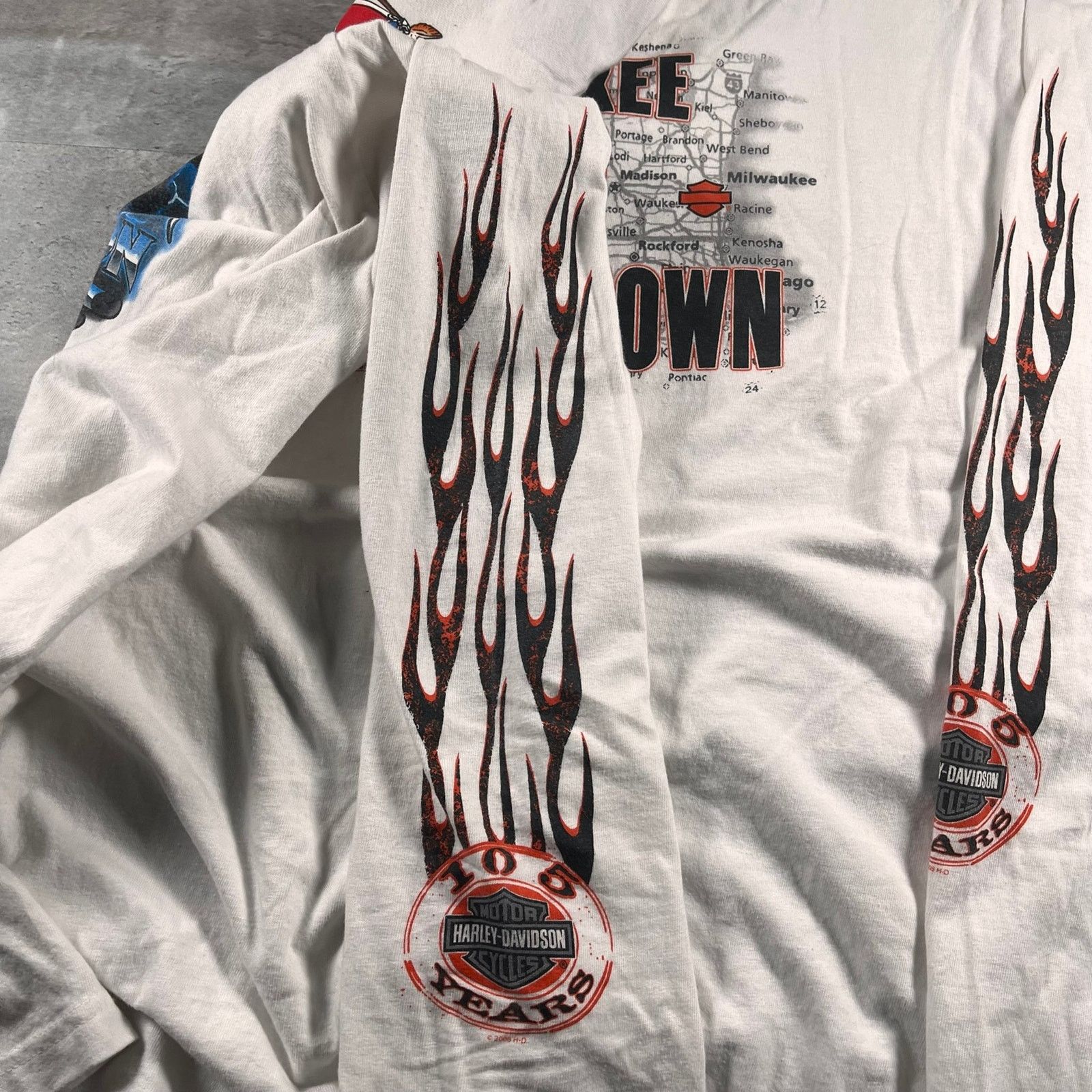 Harley Davidson Vintage Harley Davidson long sleeve Size US XL / EU 56 / 4 - 4 Thumbnail
