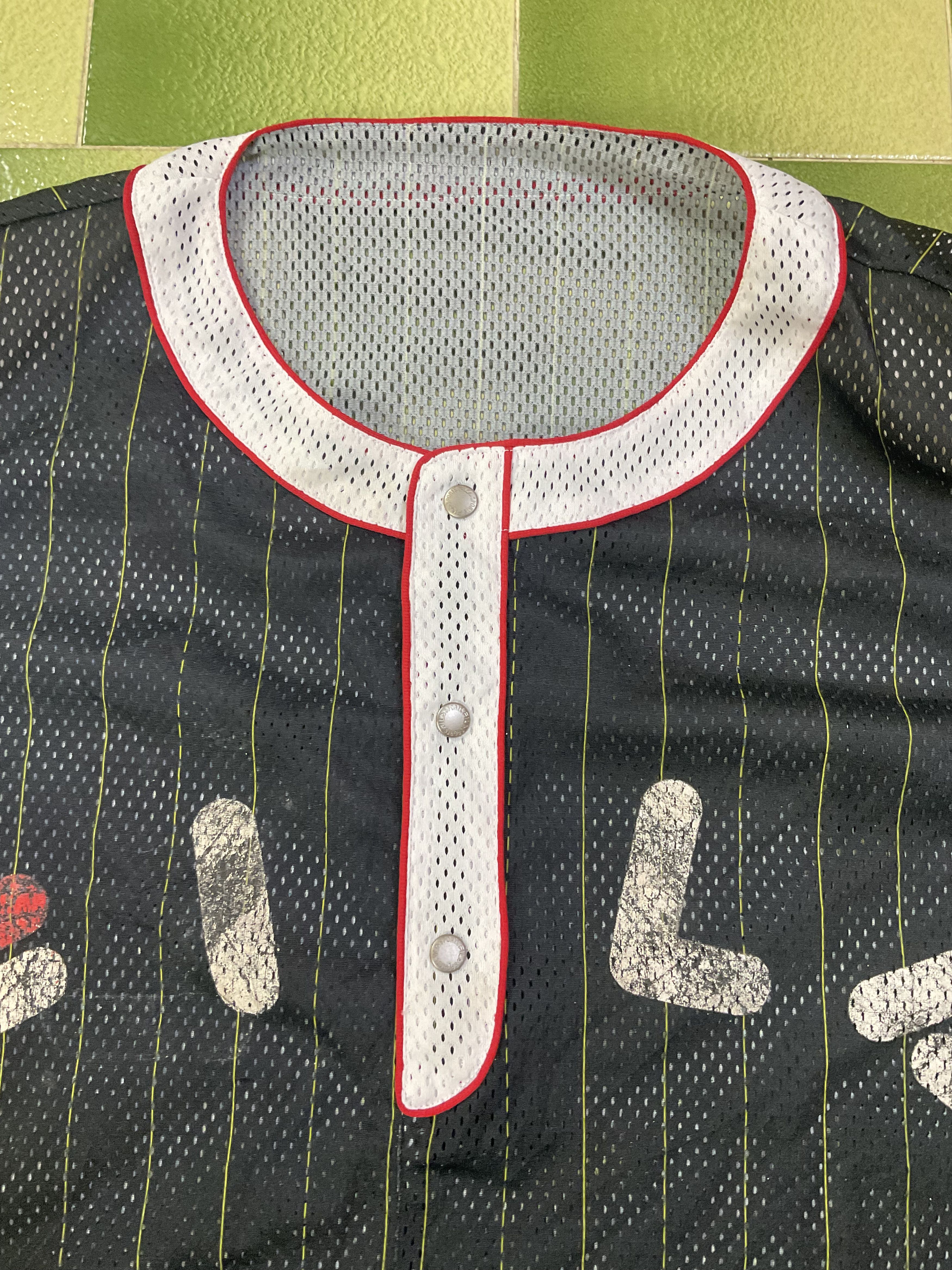 Fila Vintage 1999 Fila Team Baseball Mesh Jersey Shoulder Pads Size US L / EU 52-54 / 3 - 3 Thumbnail