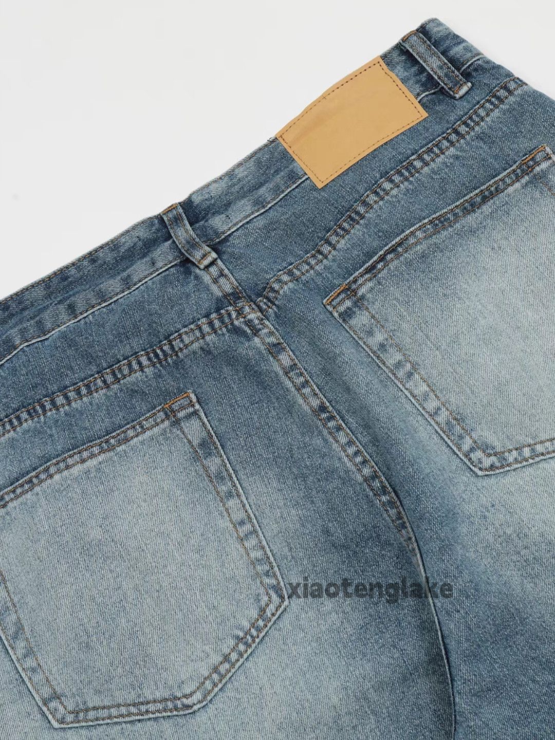 Jean × Vintage washed faded cleanfit loose baggy yuppie jeans Size US 28 / EU 44 - 3 Thumbnail