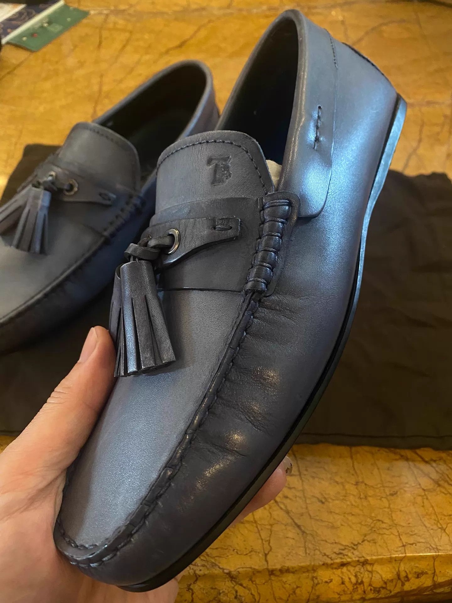Tod's TODS Slip-On Loafer Tassel Mist Blue US 6 Size US 6 / EU 39 - 2 Thumbnail