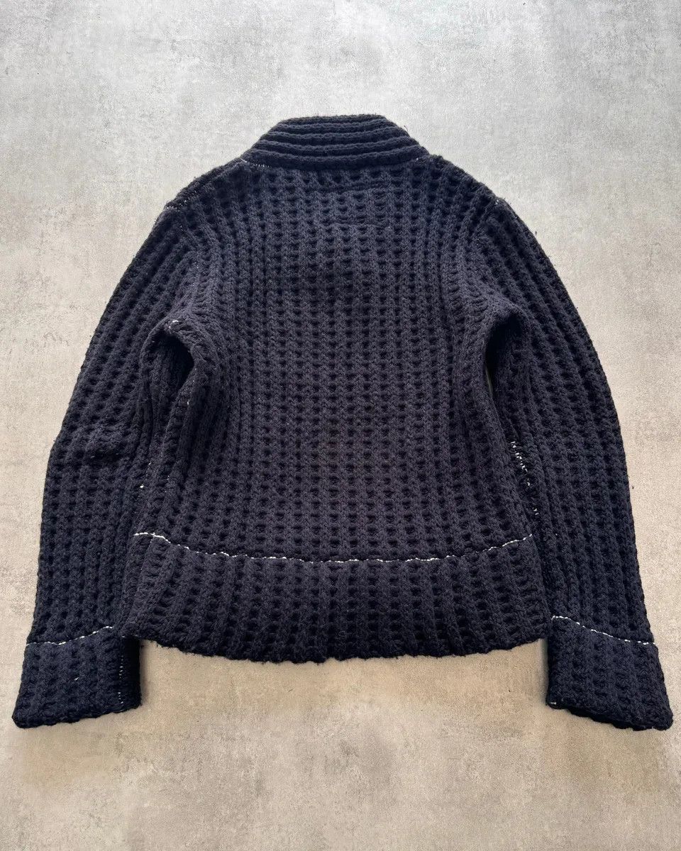 Designer × Maison Margiela × Vintage FW2012 Maison Margiela x H&M Wool Navy Cable Knit Sweater Size US M / EU 48-50 / 2 - 2 Thumbnail