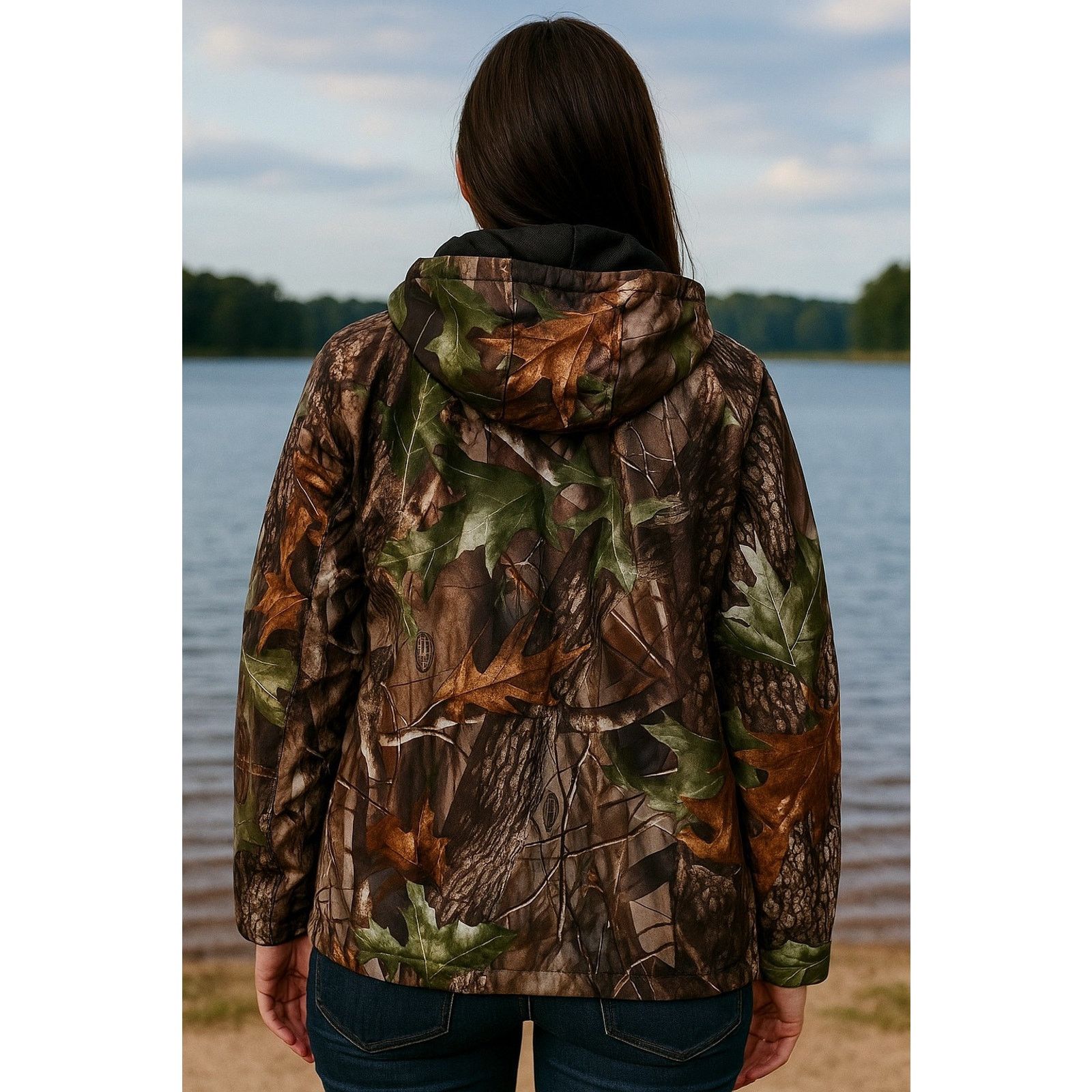 Redhead Ladies Redhead Camo Jacket Hoodie Bone Dry Windproof Small Size S / US 4 / IT 40 - 2 Thumbnail