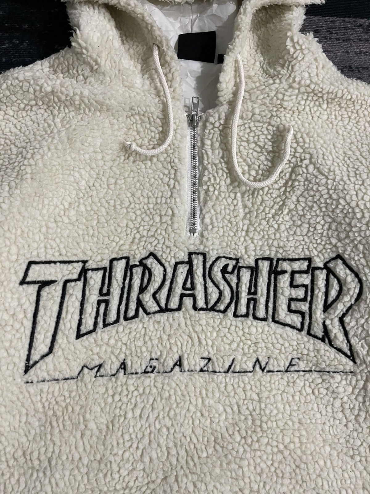 Thrasher Thrasher Magazine Half Zipper Fleece Hoodie Jacket Size US M / EU 48-50 / 2 - 6 Thumbnail