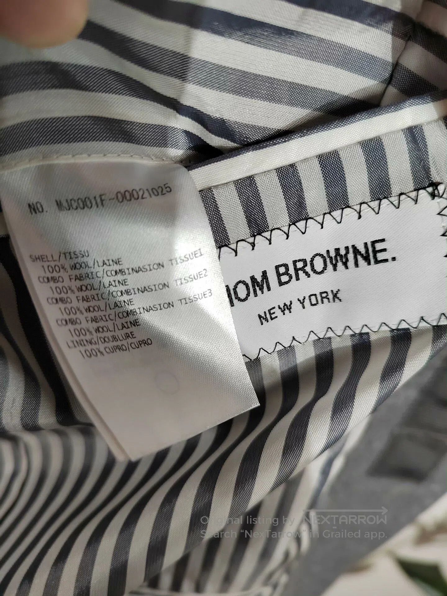 Thom Browne Thom Browne Men's Suit Jacket. Size US M / EU 48-50 / 2 - 9 Thumbnail