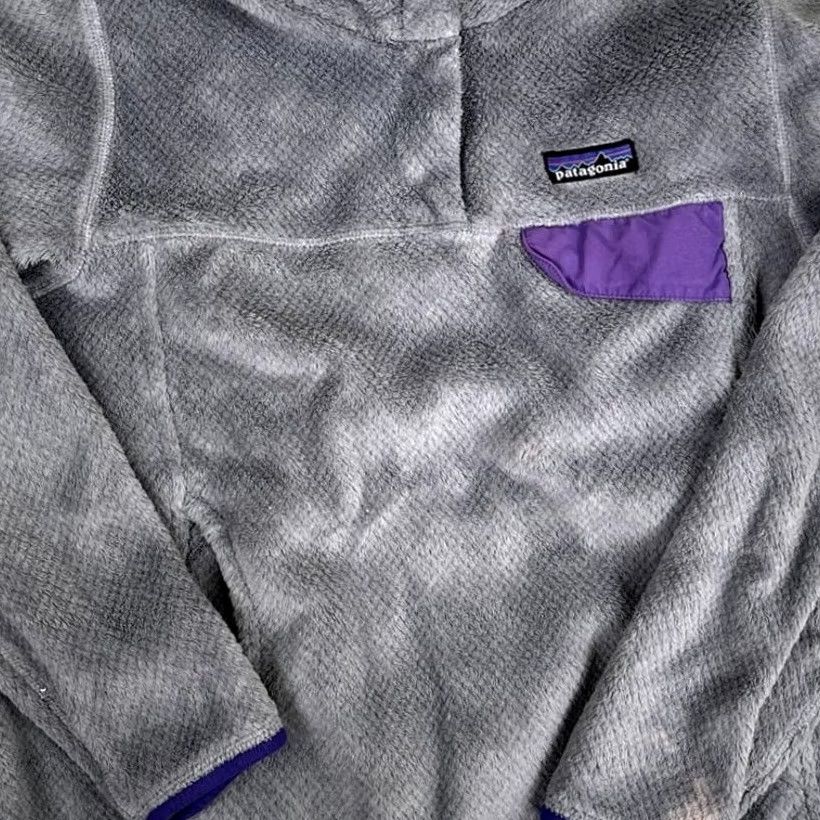 Patagonia Patagonia Women's Re-Tool Snap-T Pullover Gray Purple Size S Size S / US 4 / IT 40 - 3 Thumbnail