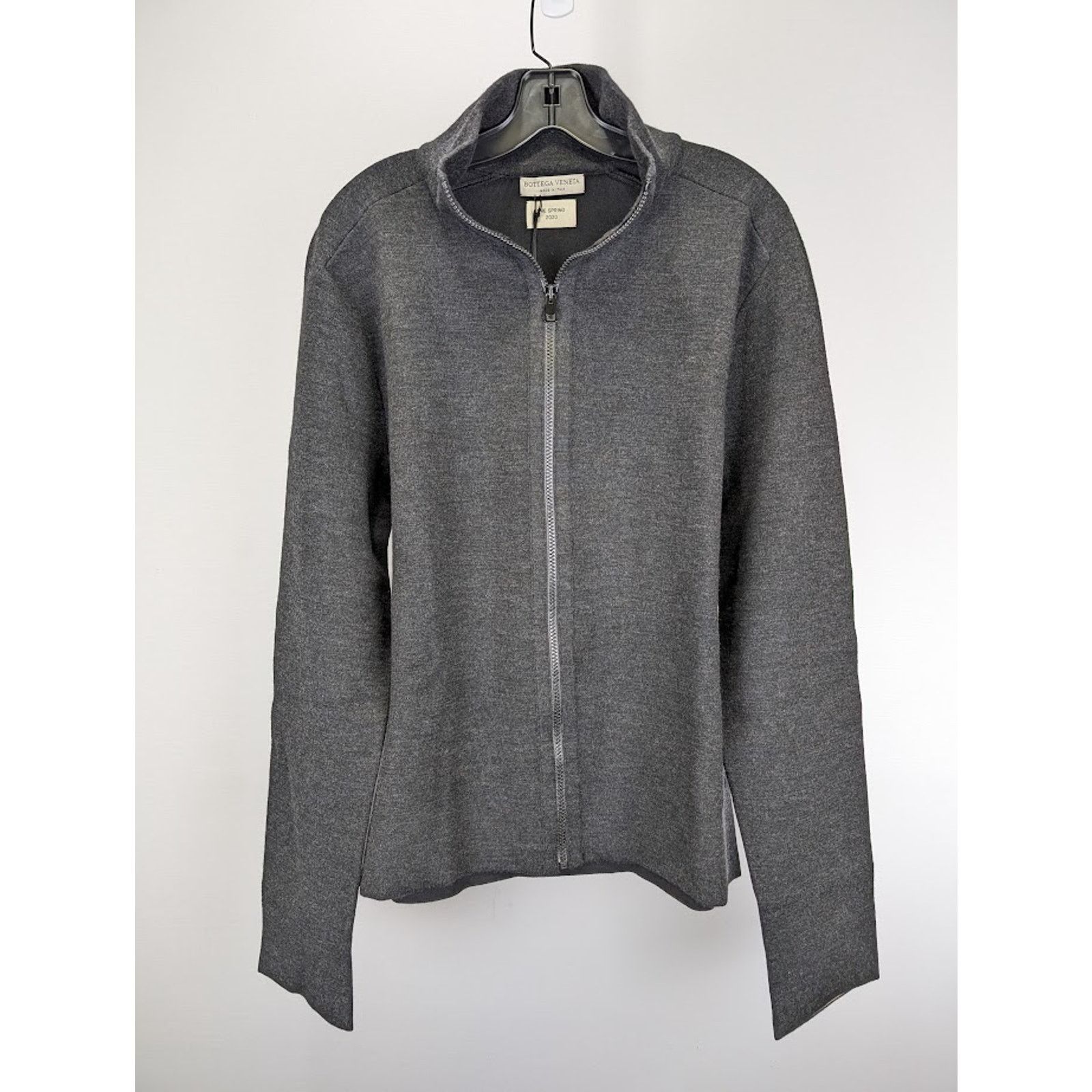 Bottega Veneta o1rshd1 Lightweight Merino Double Pullover in Charcoal/Black Size US M / EU 48-50 / 2 - 2 Thumbnail