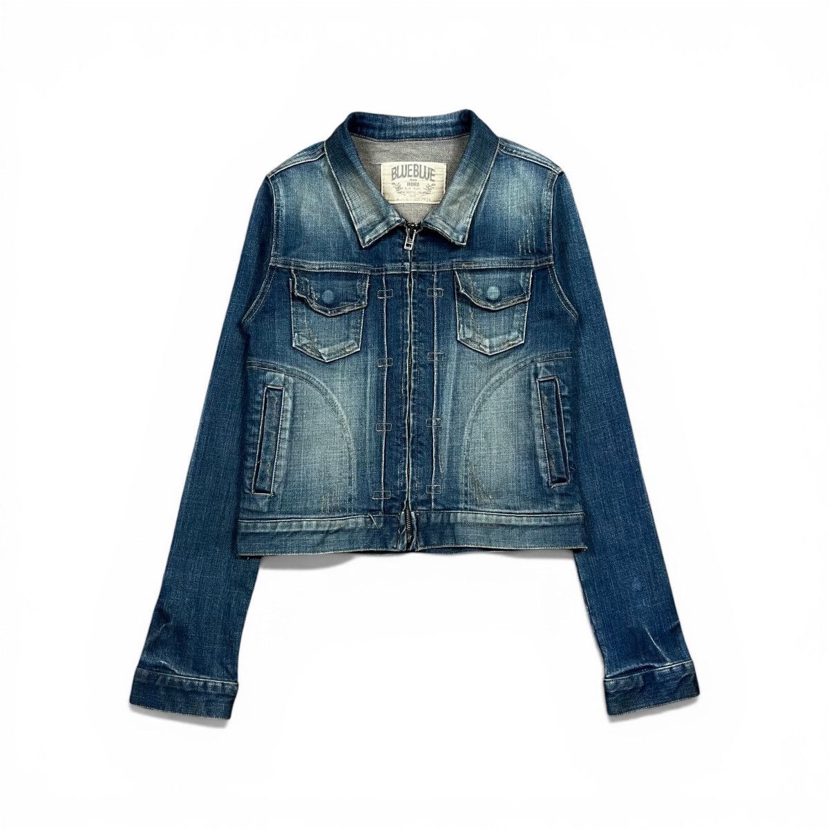 Blue Blue Japan Blue Blue Cropped Denim Jacket Size US XS / EU 42 / 0 - 1 Thumbnail