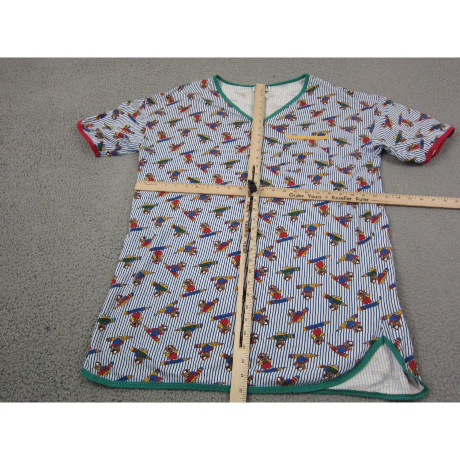 Vintage VINTAGE Avon Shirt Womens One Size White Blue Teddy Bears All Over Print Size ONE SIZE - 7 Thumbnail