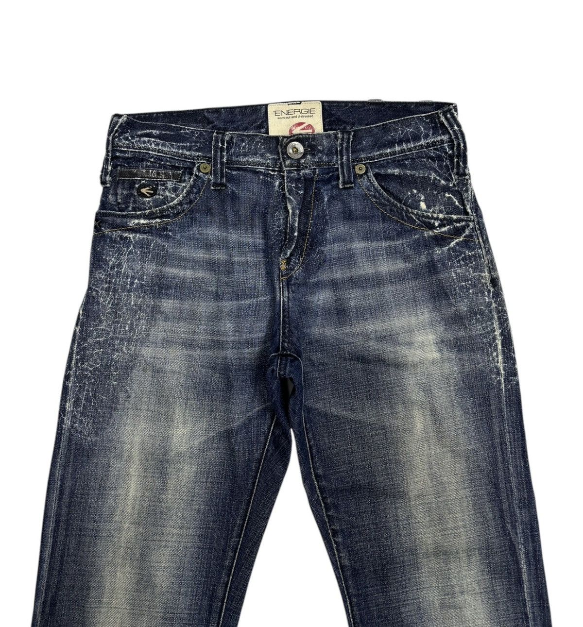 Energie 🔥ENERGIE SPIDER WEB DISTRESSED DENIM JEANS Size US 30 / EU 46 - 7 Thumbnail