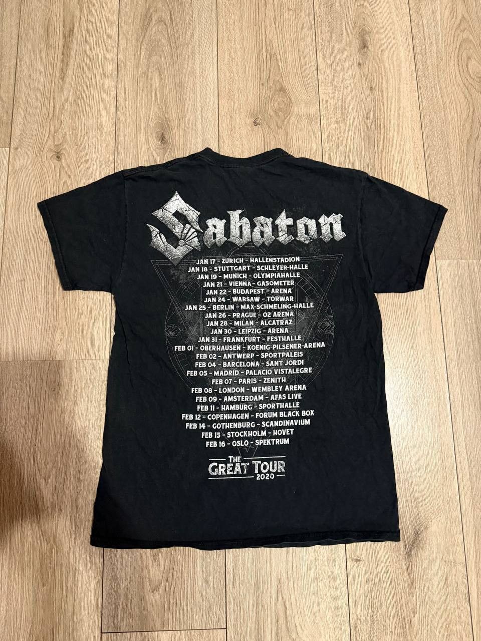 Band Tees × Gildan Sabaton the Great Tour 2020 t shirt graphic print medium men Size US M / EU 48-50 / 2 - 4 Thumbnail