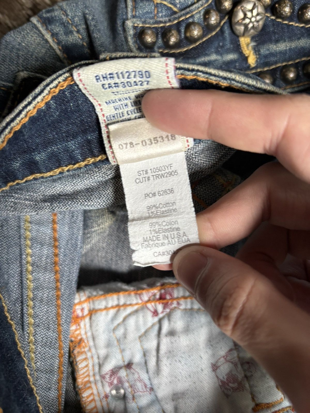 Chrome Hearts Chrome Hearts True Religion 1 of 1 Custom Denim Jeans Size US 30 / EU 46 - 16 Thumbnail