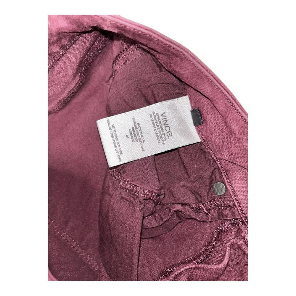 Vince Vince. I Riley Skinny Jeans Burgundy Size 26 Size 26" / US 2 / IT 38 - 9 Thumbnail