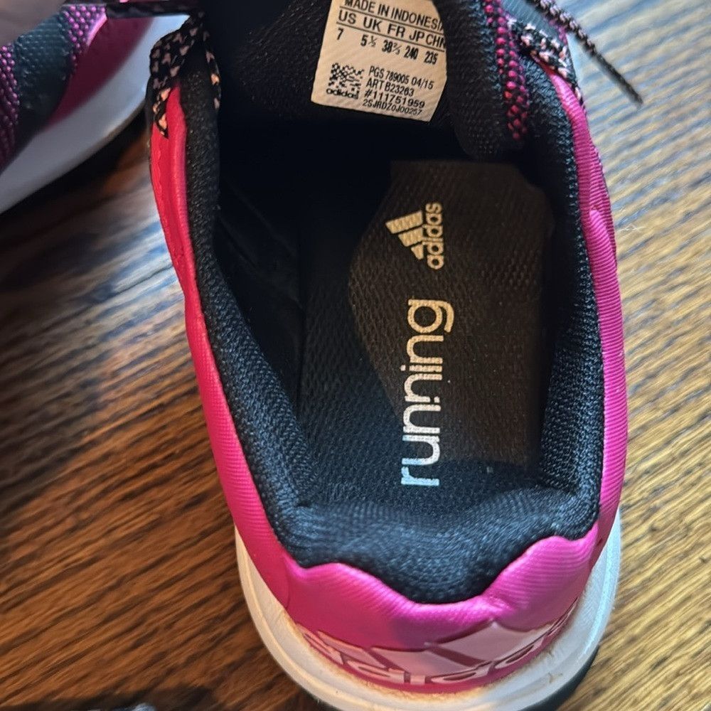 Adidas Adidas slingshot tr running shoes/sneakers in pink & black. Size US 7 / IT 37 - 6 Thumbnail