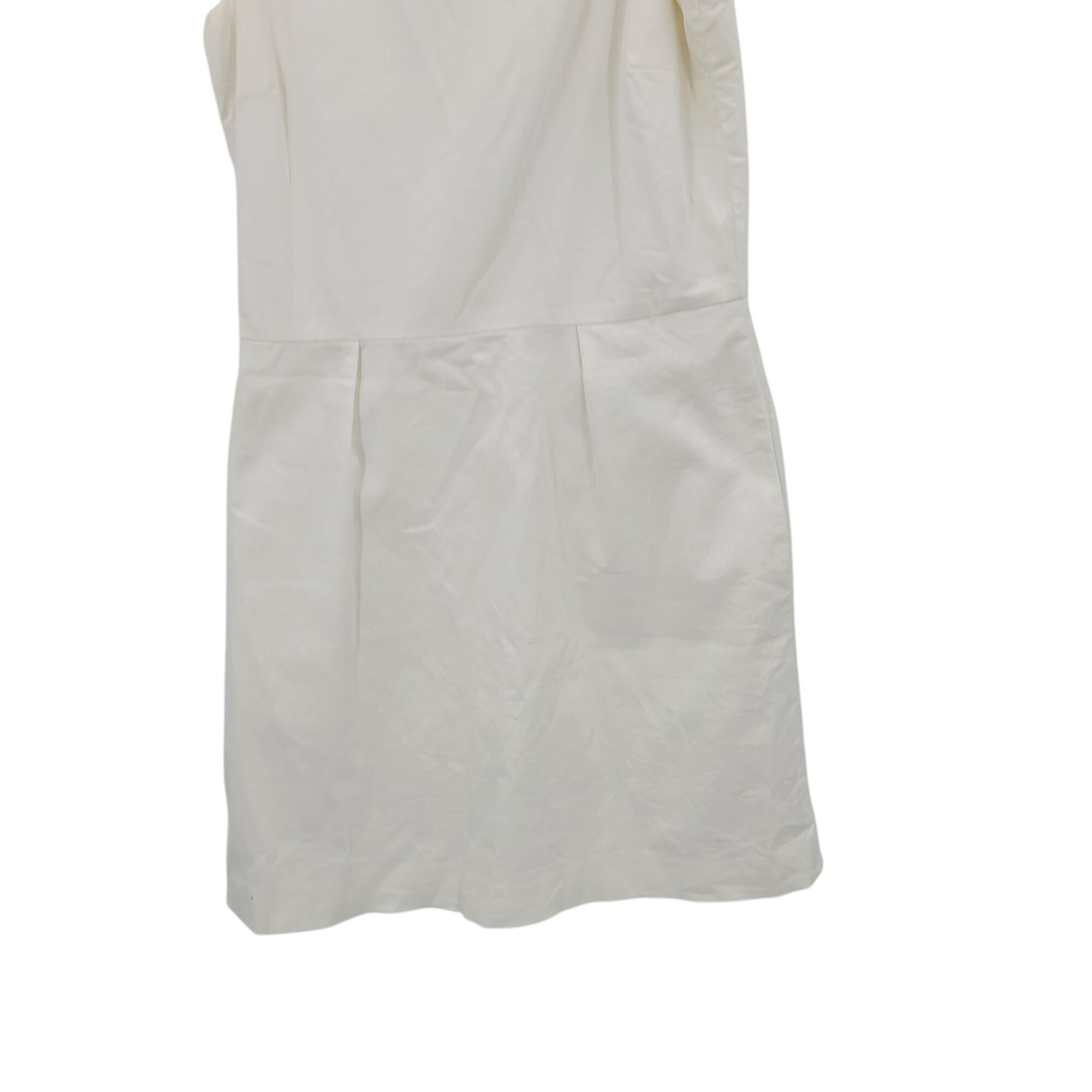 Designer Pink Tartan Womens White Sleeveless Sheath Dress Sz 8 Canada Size M / US 6-8 / IT 42-44 - 5 Thumbnail