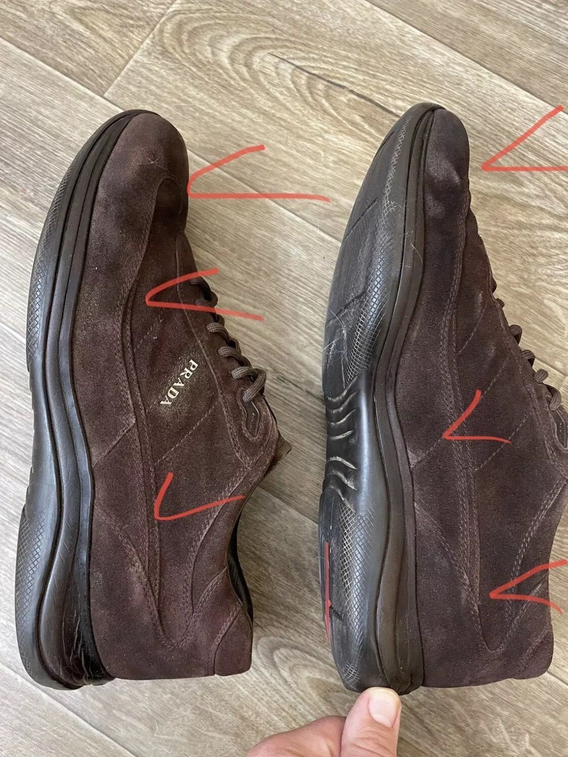 Prada Prada sneakers size 11 IT/ 12US Size US 12 / EU 45 - 18 Thumbnail