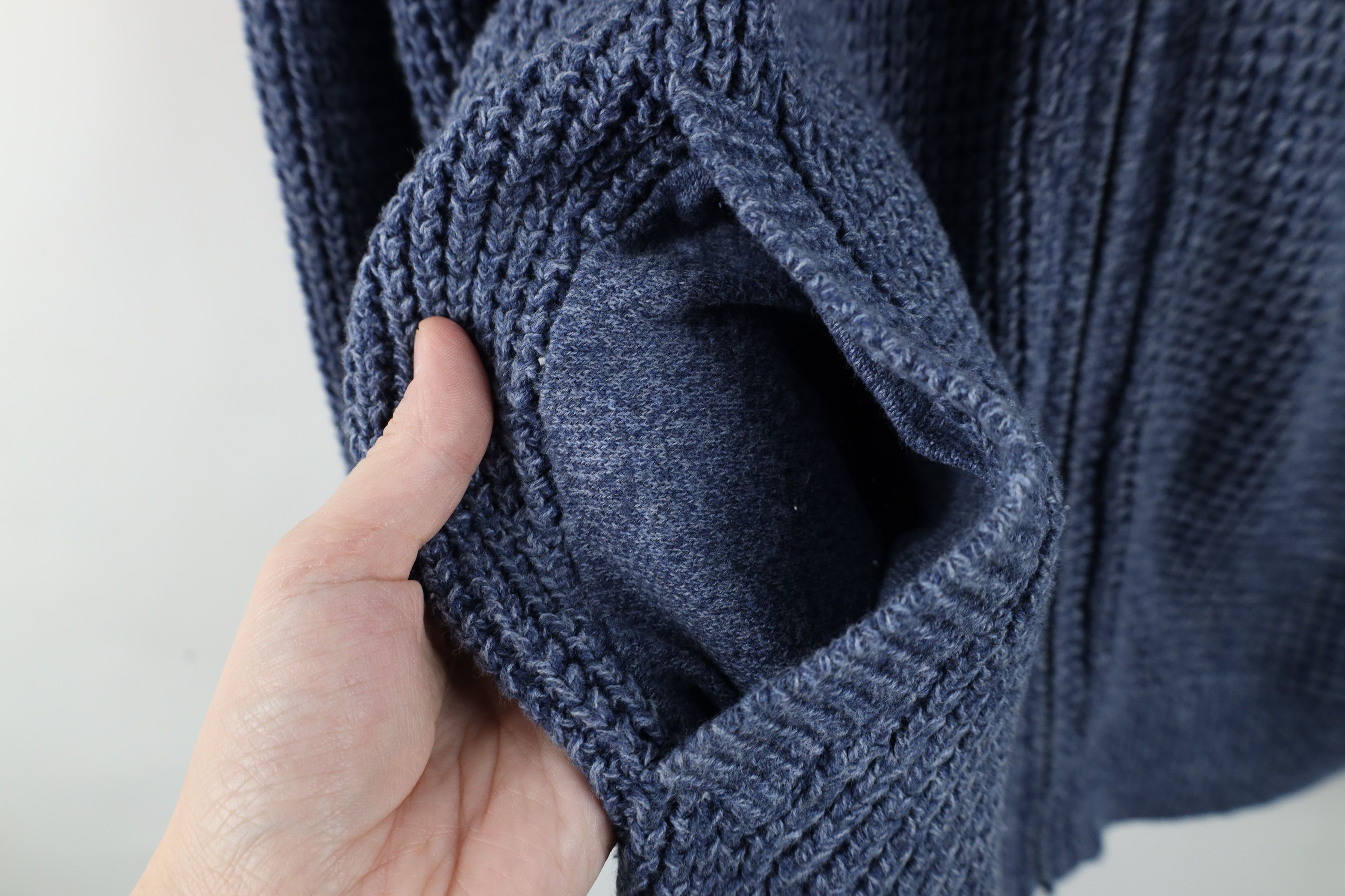 L.L. Bean Vintage LL Bean Cotton Chunky Ribbed Knit Full Zip Sweater Size US M / EU 48-50 / 2 - 7 Thumbnail
