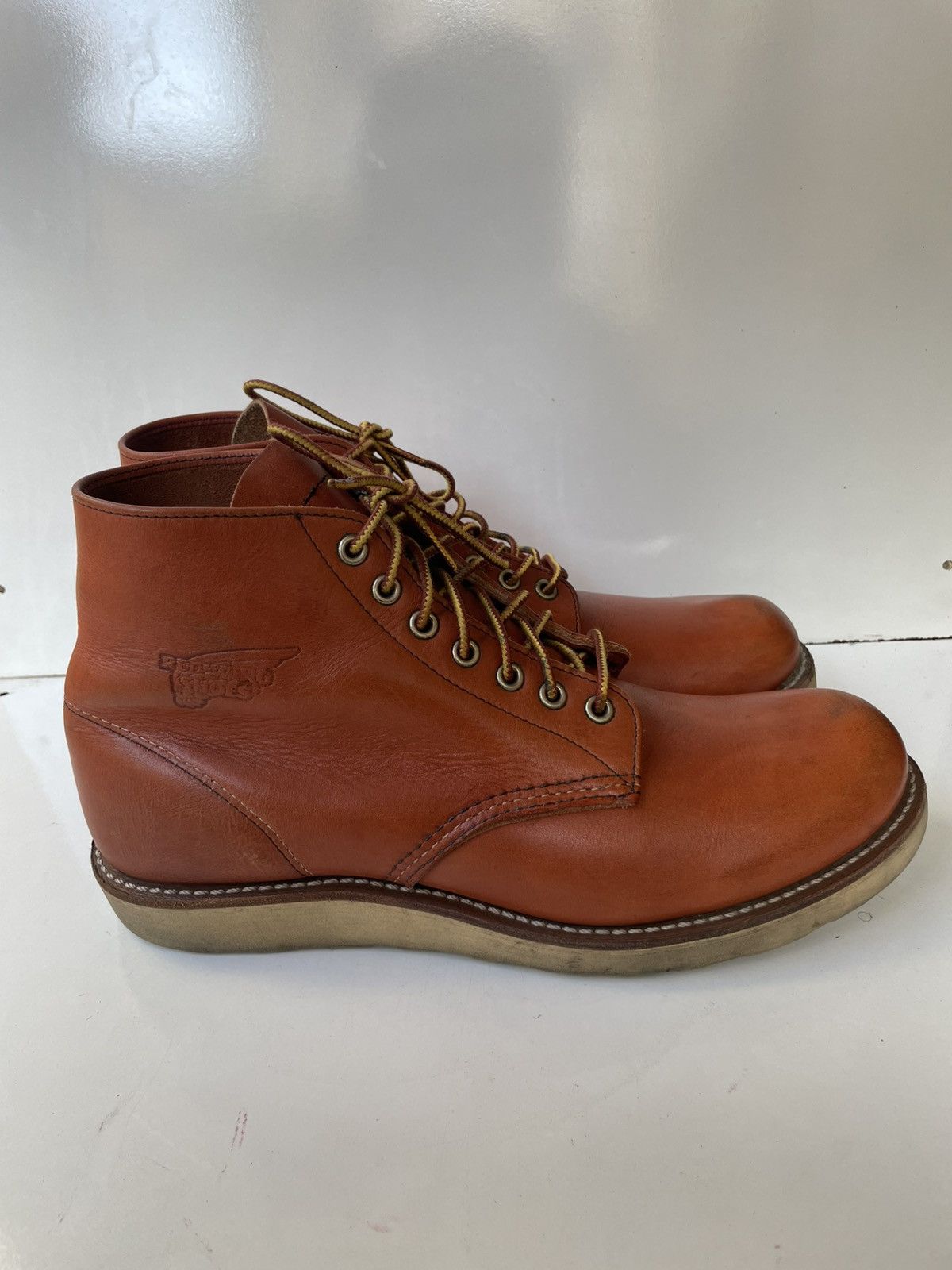 Red Wing Red Wing 8166 Round-Toe Brown Leather Men's Boots USA 9.5 Size US 9.5 / EU 42-43 - 5 Thumbnail