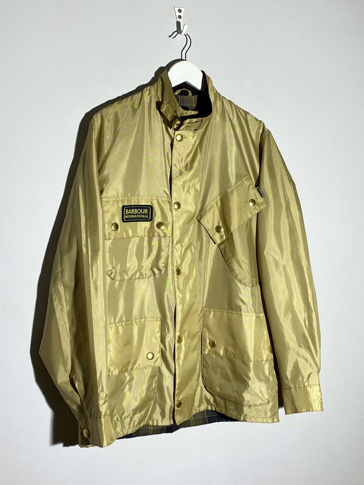Barbour Barbour International A7 Bright Brass Gold Jacket Size US L / EU 52-54 / 3 - 3 Thumbnail
