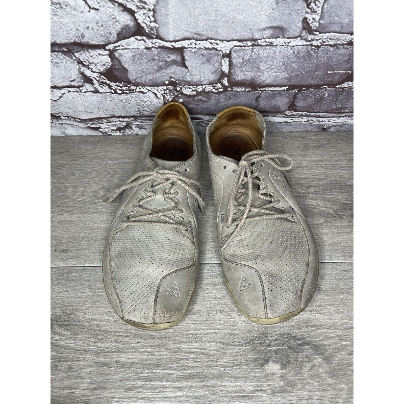 Other Vivobarefoot Primus Lux Gray Leather Lace Athletic Shoes Wom Size US 10 / IT 40 - 2 Thumbnail